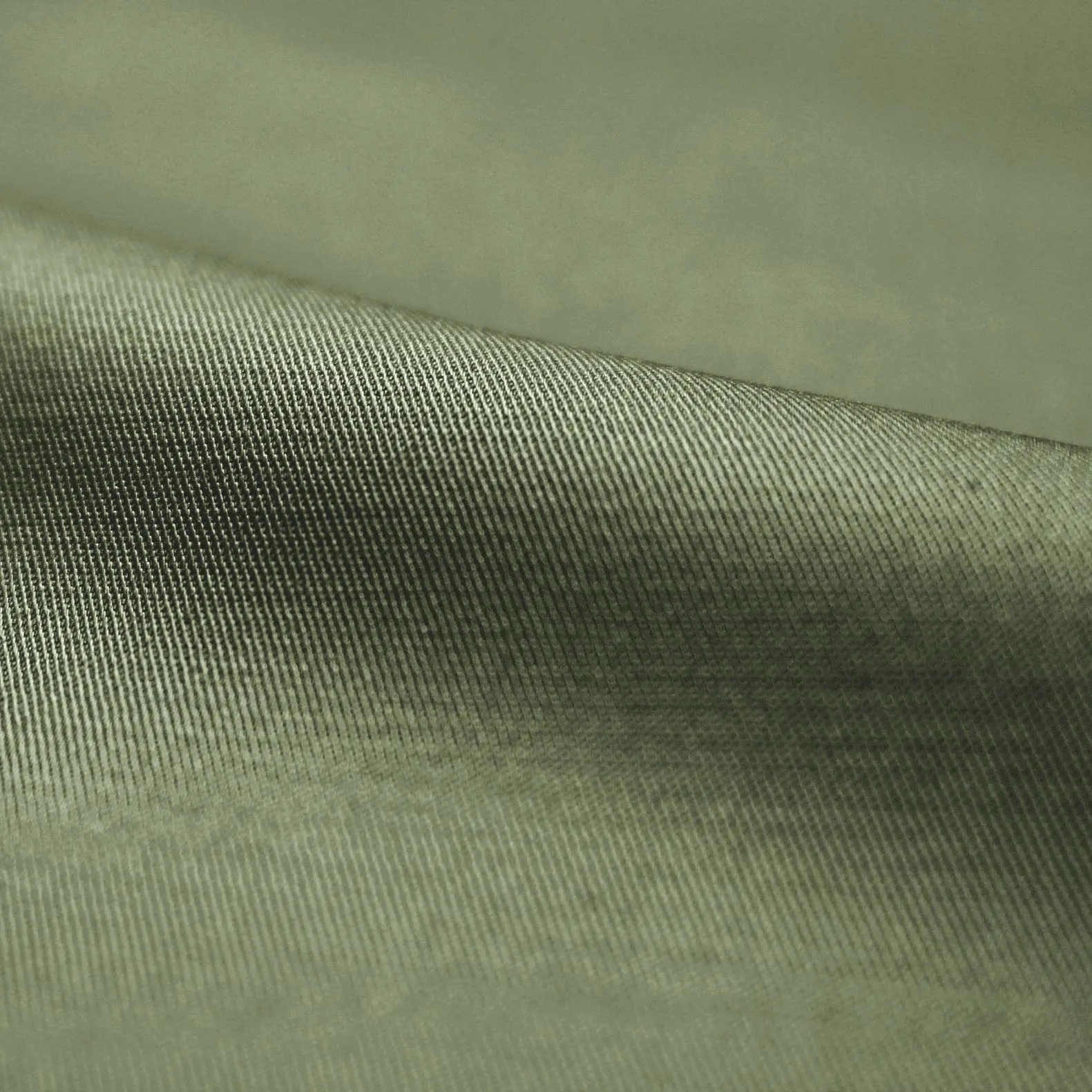 organic GOTS cotton/elastane stretch twill - moss