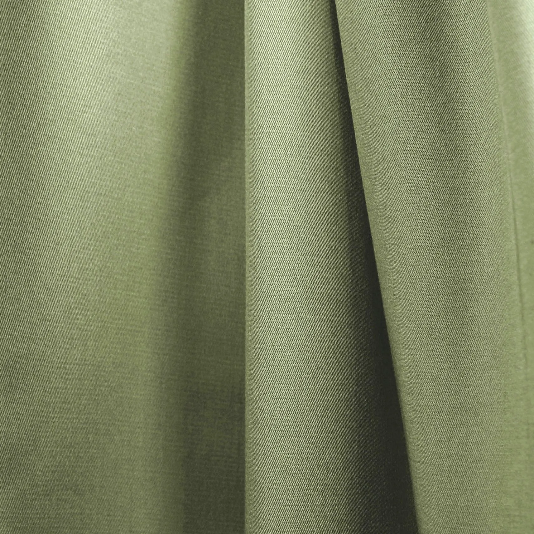 organic GOTS cotton/elastane stretch twill - moss