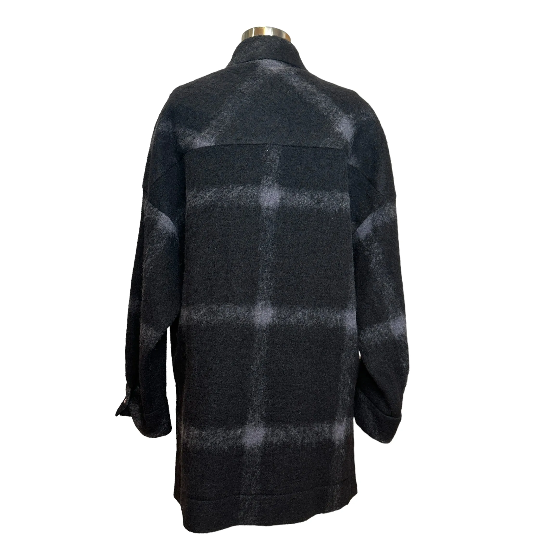 Oversized Plaid Coat - S