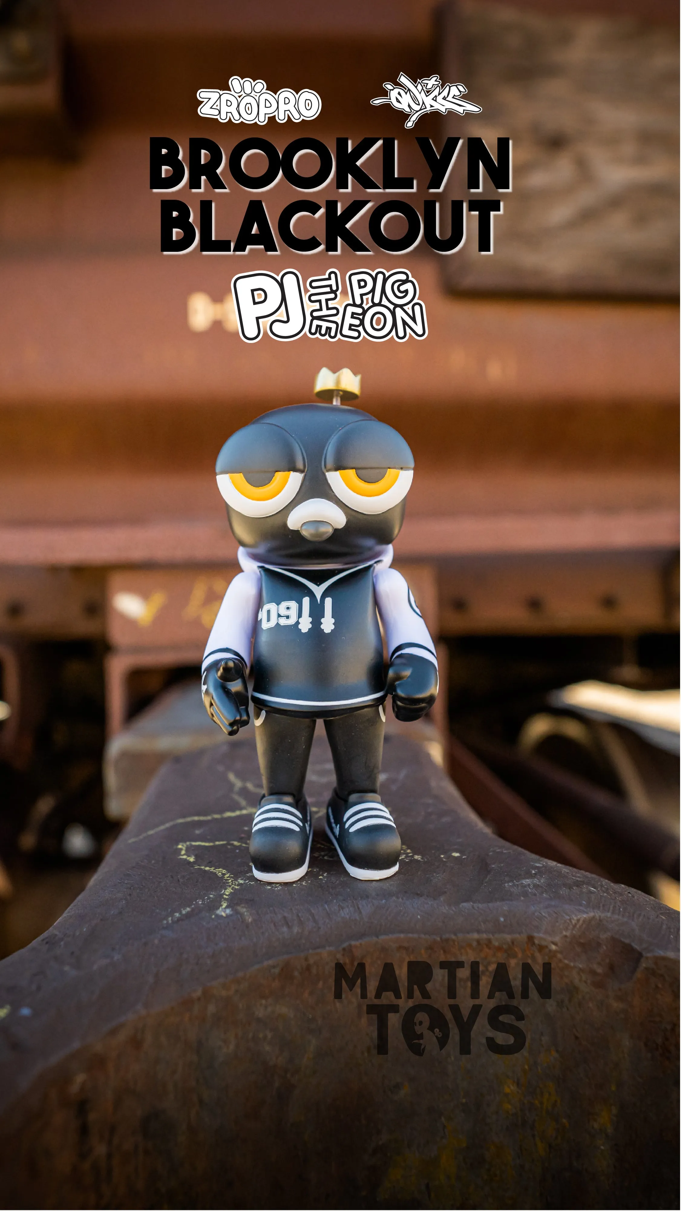 PJ the Pigeon TEQ: BROOKLYN BLACKOUT  edition by Zero Productivity x Quiccs x Martian Toys