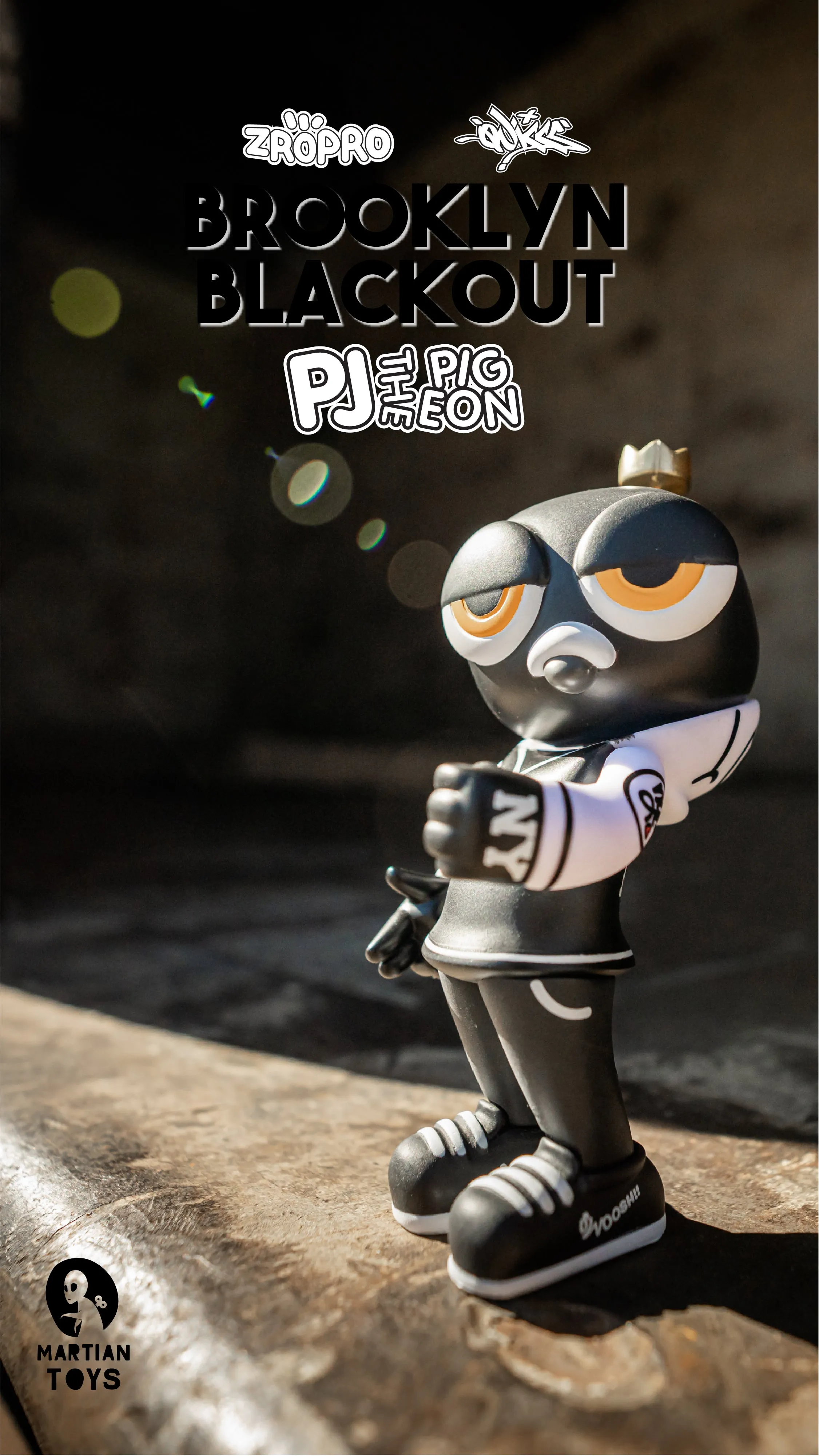 PJ the Pigeon TEQ: BROOKLYN BLACKOUT  edition by Zero Productivity x Quiccs x Martian Toys