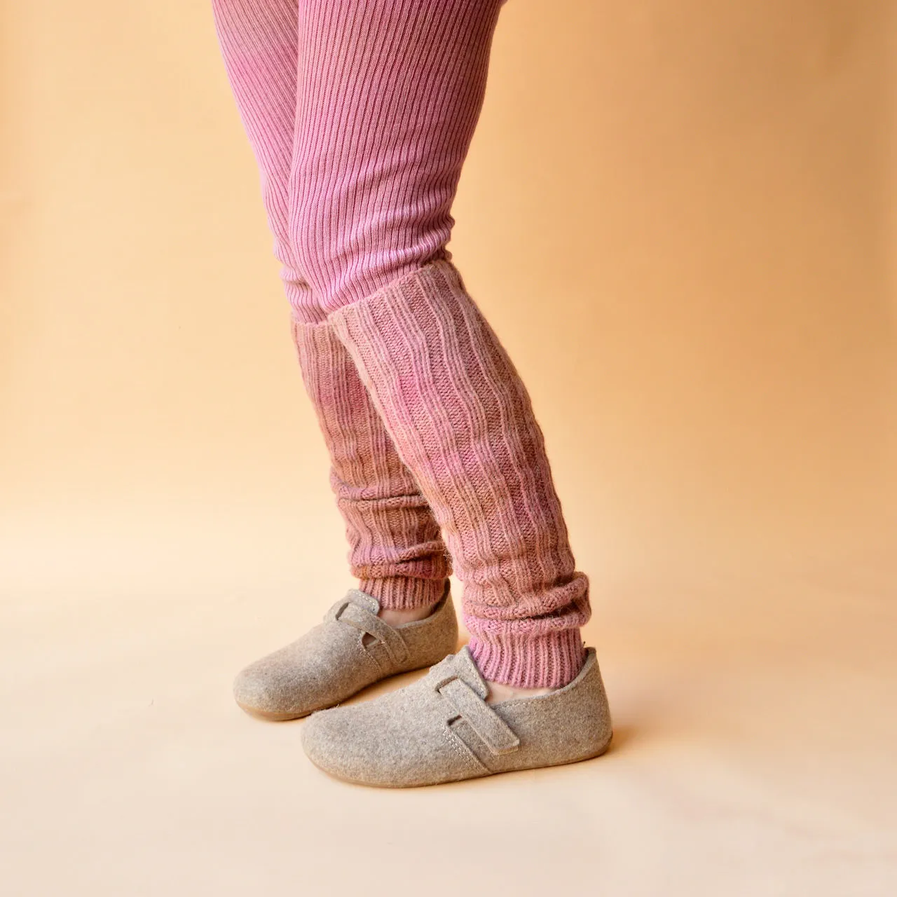 Plant Dyed Chunky Wool/Alpaca Rib Legwarmers (Teen-Adults)