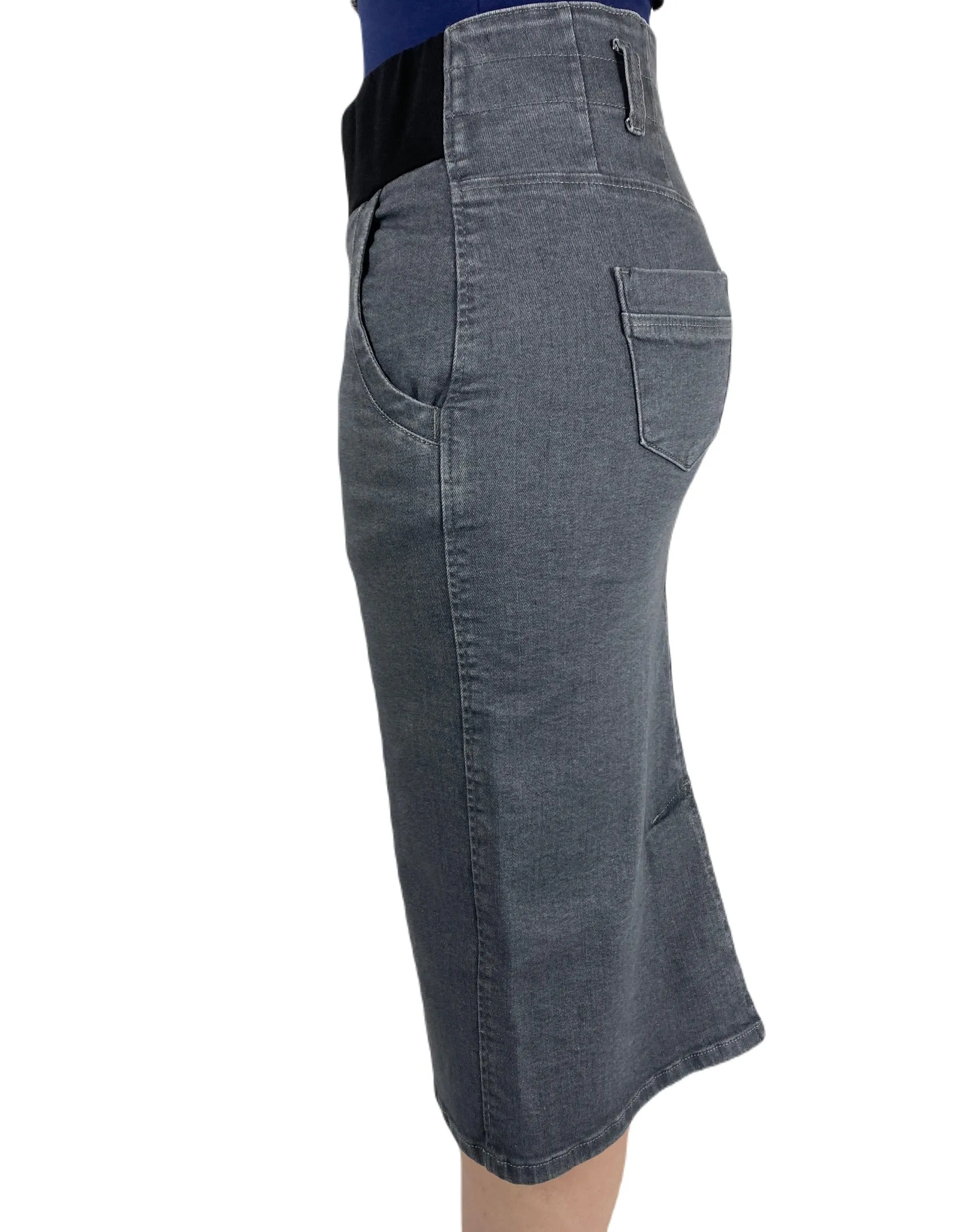 Plus Maternity Denim Skirt Style 202-TR4D