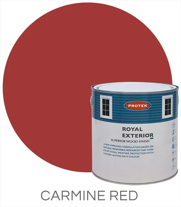 Protek Royal Exterior Wood Finish in Carmine Red