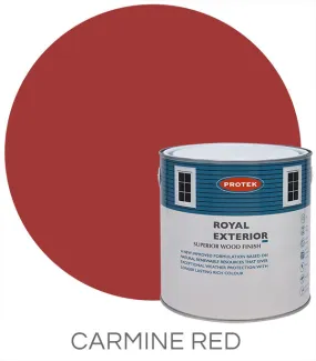 Protek Royal Exterior Wood Finish in Carmine Red