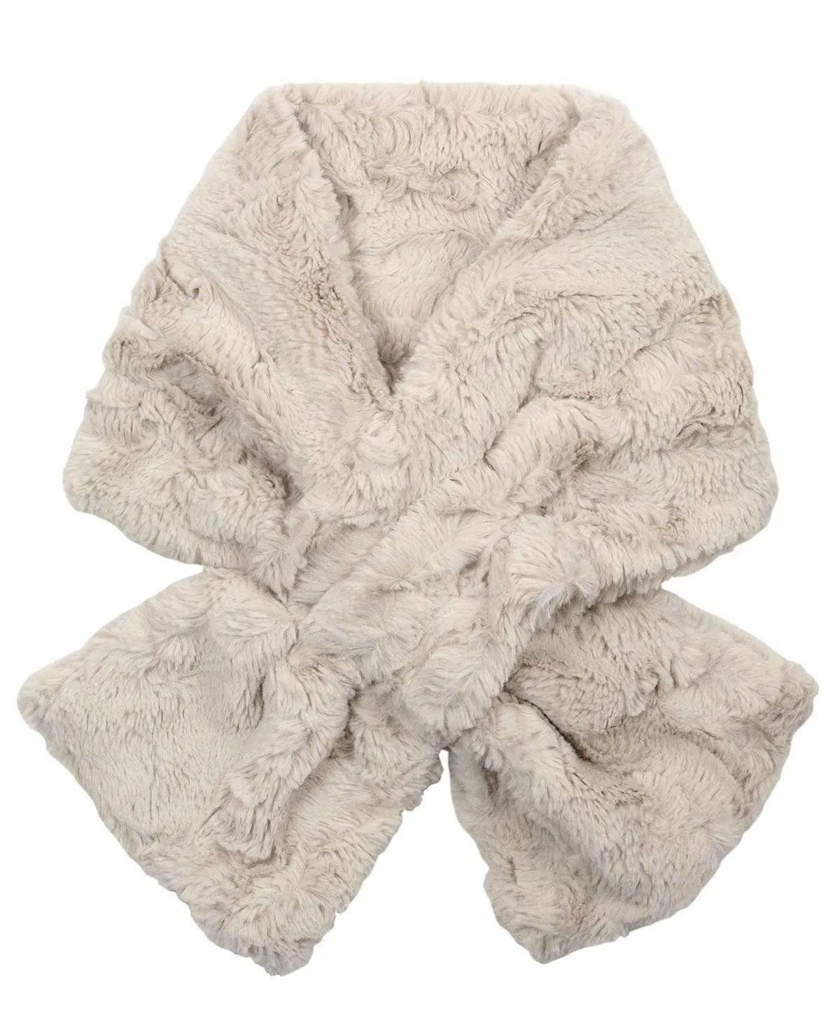 Pull-Thru Scarf - Cuddly Faux Fur in Solid Colors