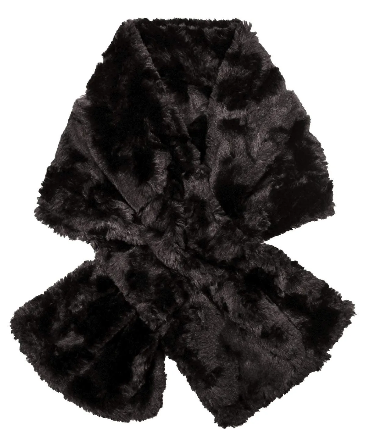 Pull-Thru Scarf - Cuddly Faux Fur in Solid Colors