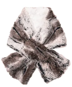 Pull-Thru Scarf -  Luxury Faux fur in Birch