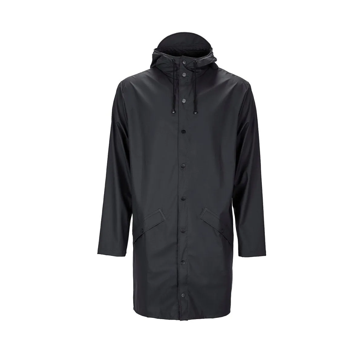 Rains Long Jacket Black Large