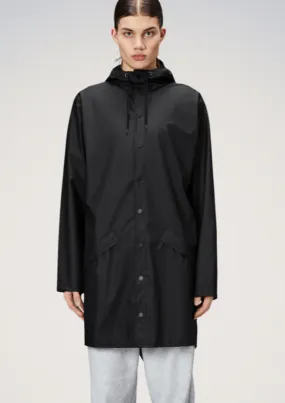 Rains Long Jacket Black