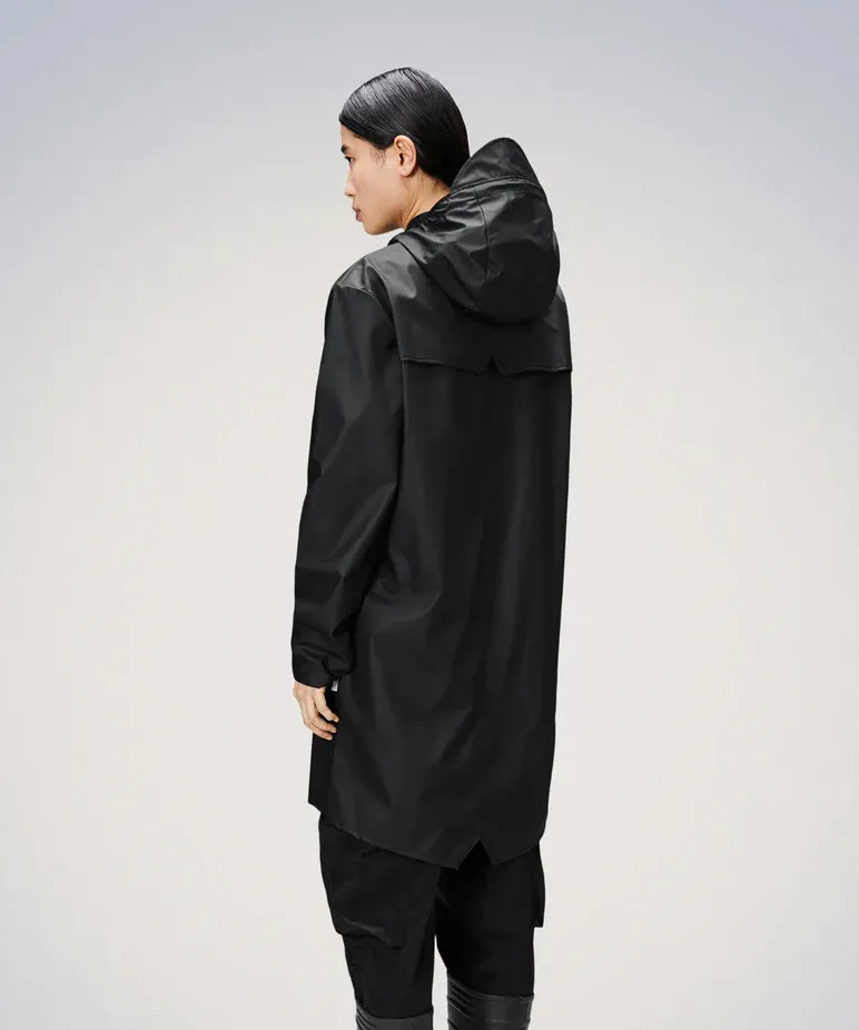 Rains Long Jacket Black