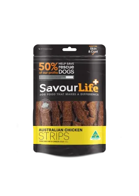 SavourLife Dog Treat Australian Chicken Strips 165g