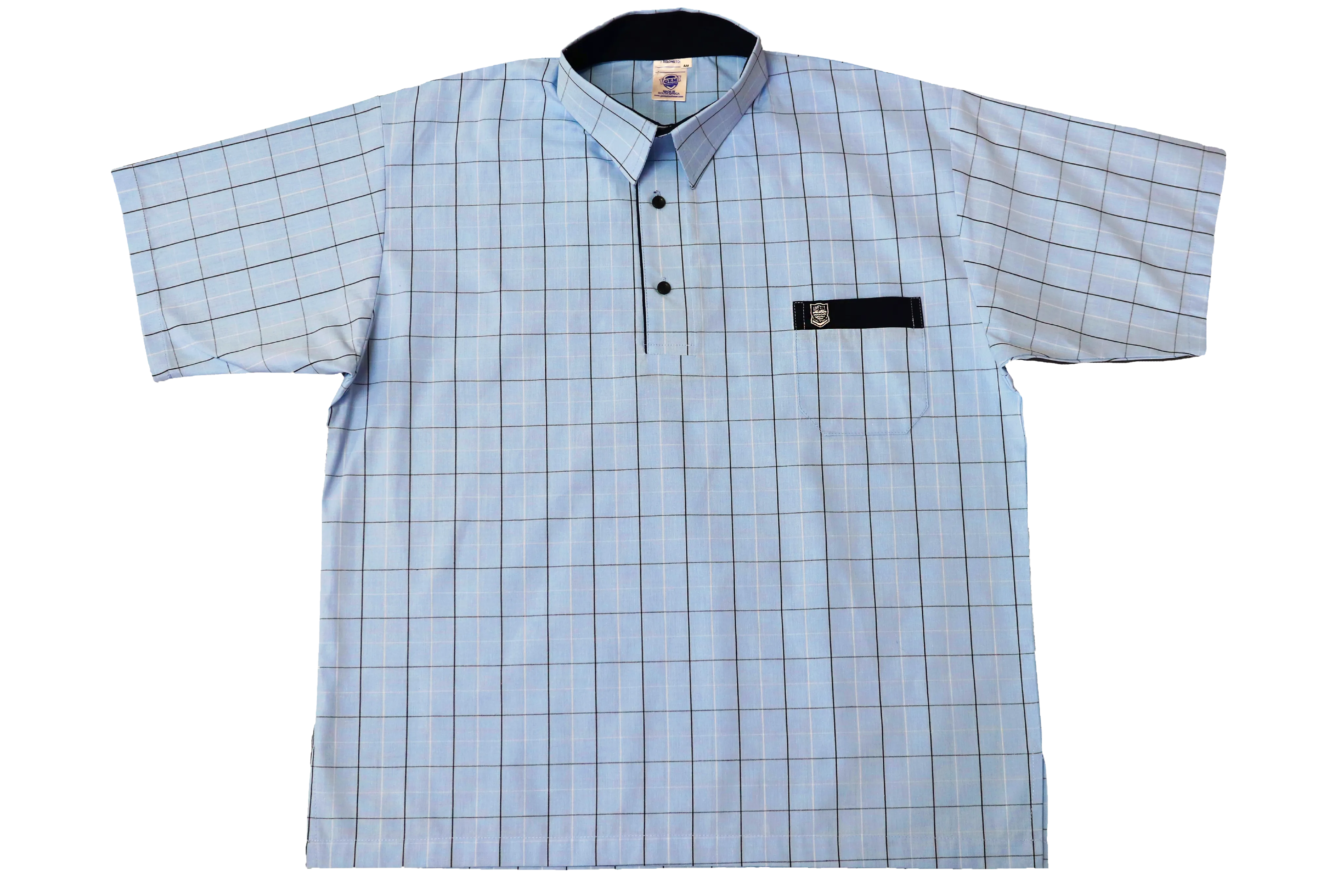 Shortsleeve Emb Check Shirt -  Grosvenor Boys High