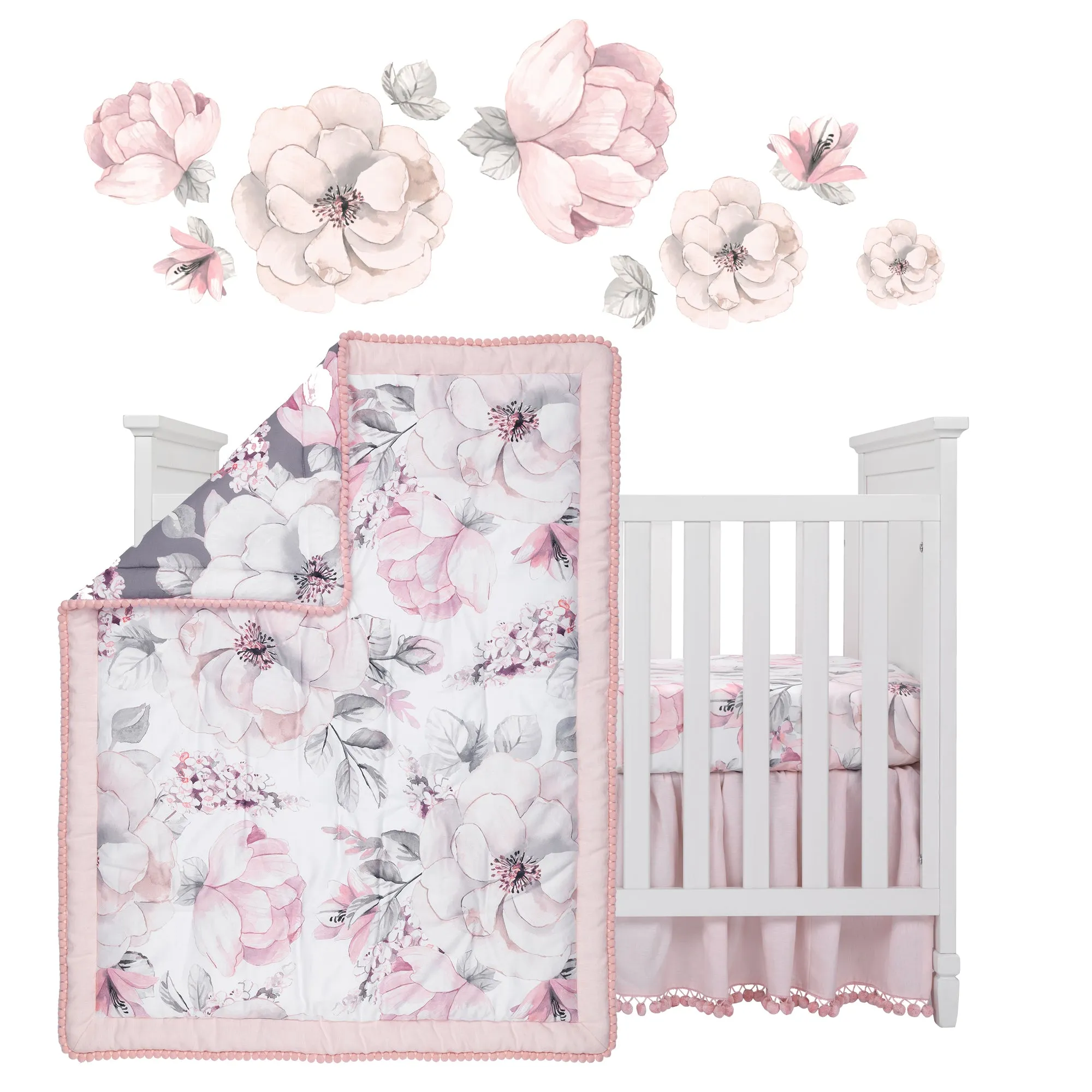 Signature Botanical Baby 4-Piece Crib Bedding Set