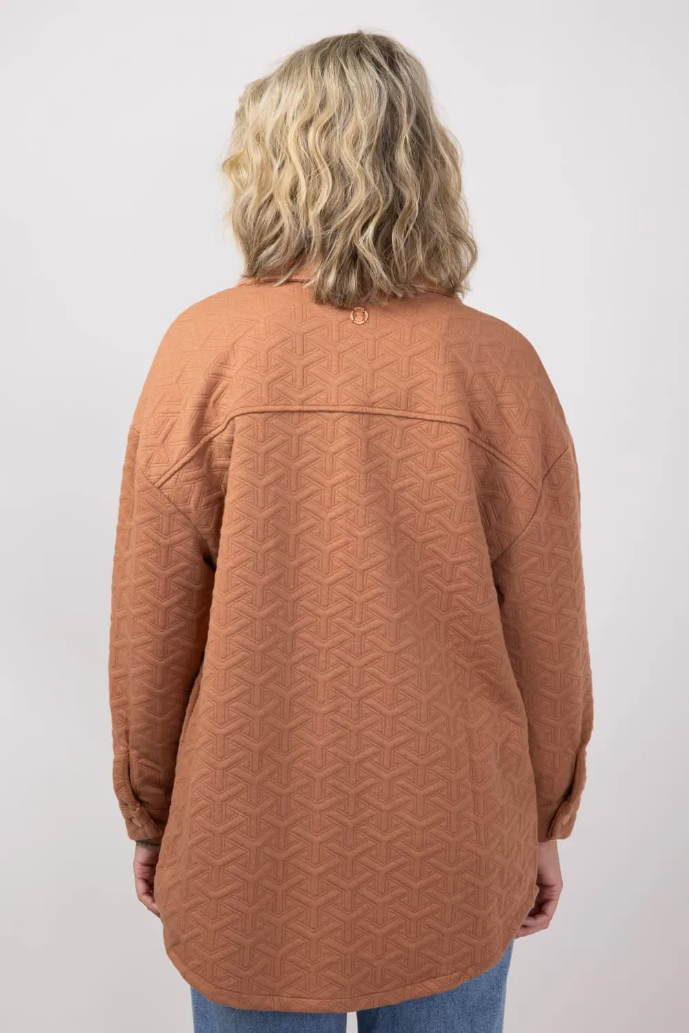 Simply Southern Quilted Shacket for Women in Mocha | PP-0224-SHKT-QLTD-MOCHA