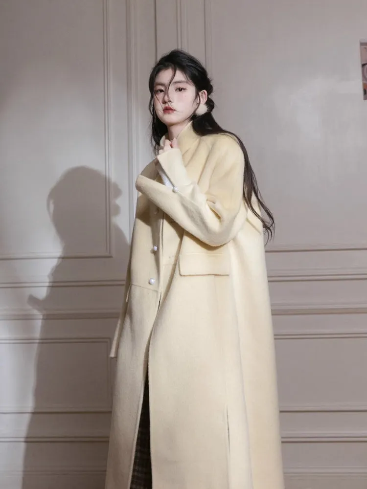 Slit wool coat【s0000005822】