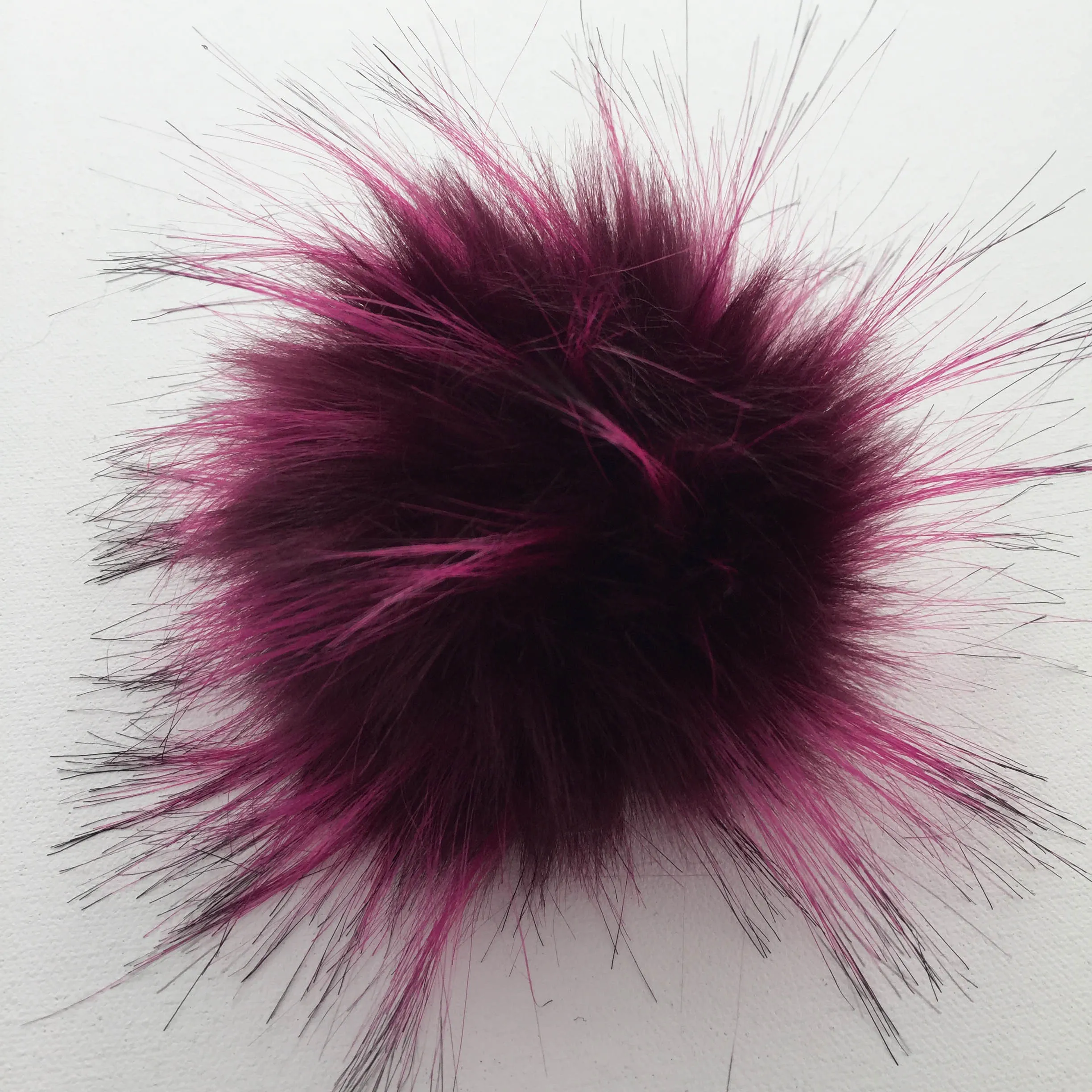 Snap-On Faux-Fur Pompom