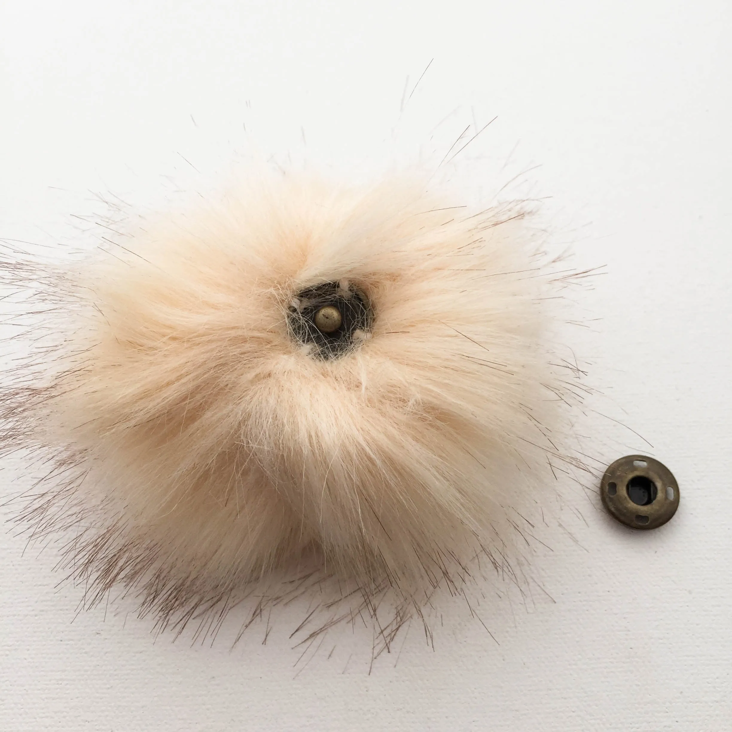 Snap-On Faux-Fur Pompom