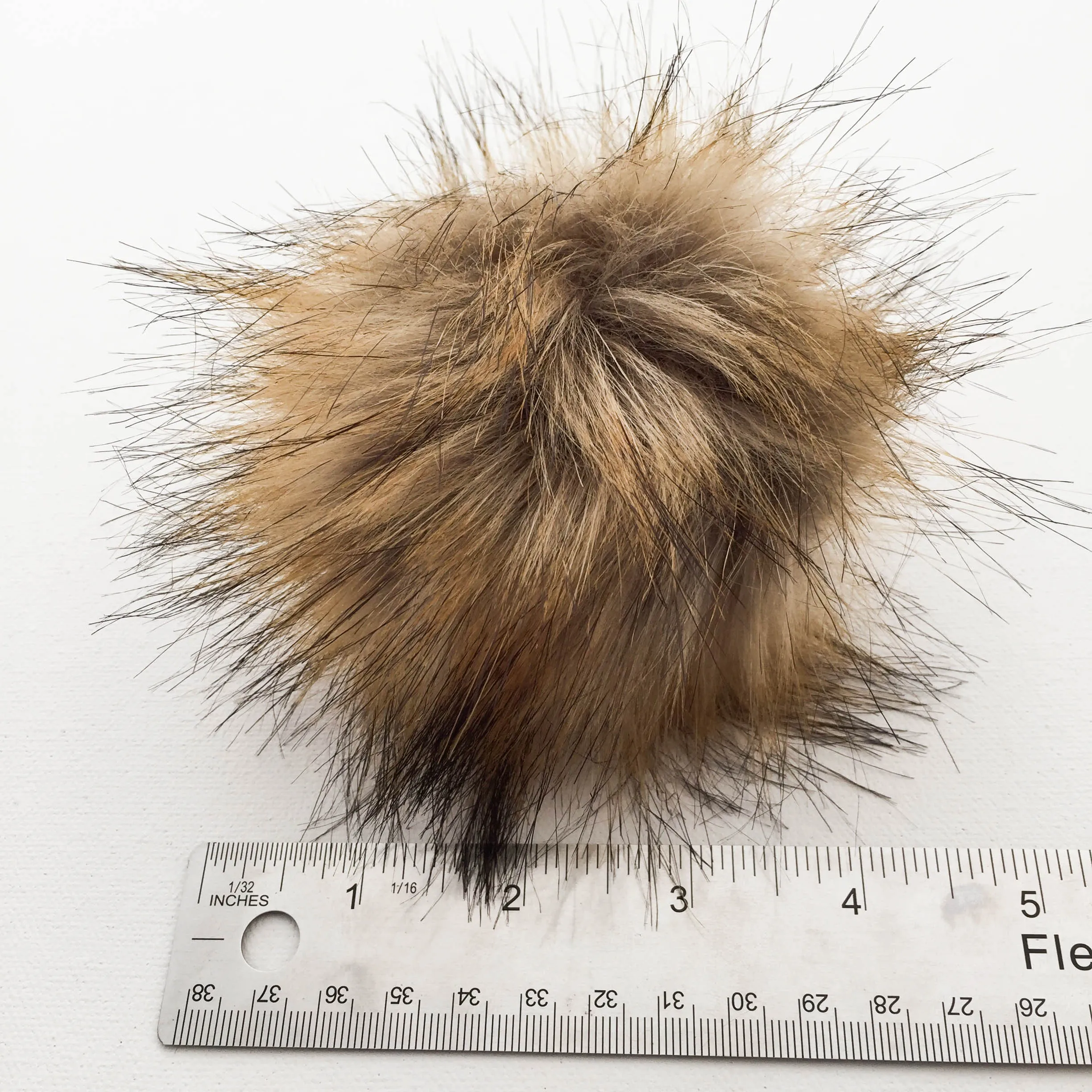 Snap-On Faux-Fur Pompom