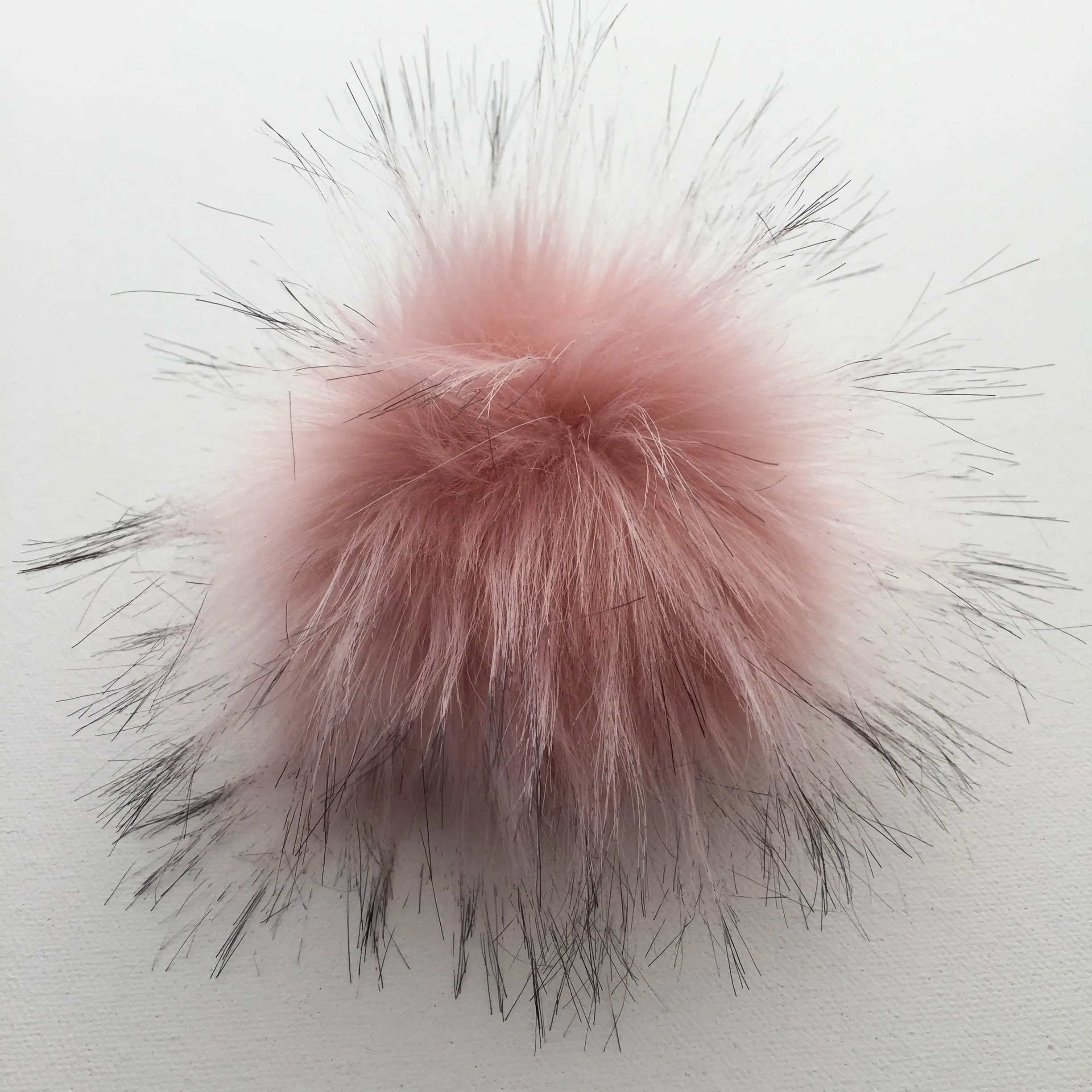 Snap-On Faux-Fur Pompom