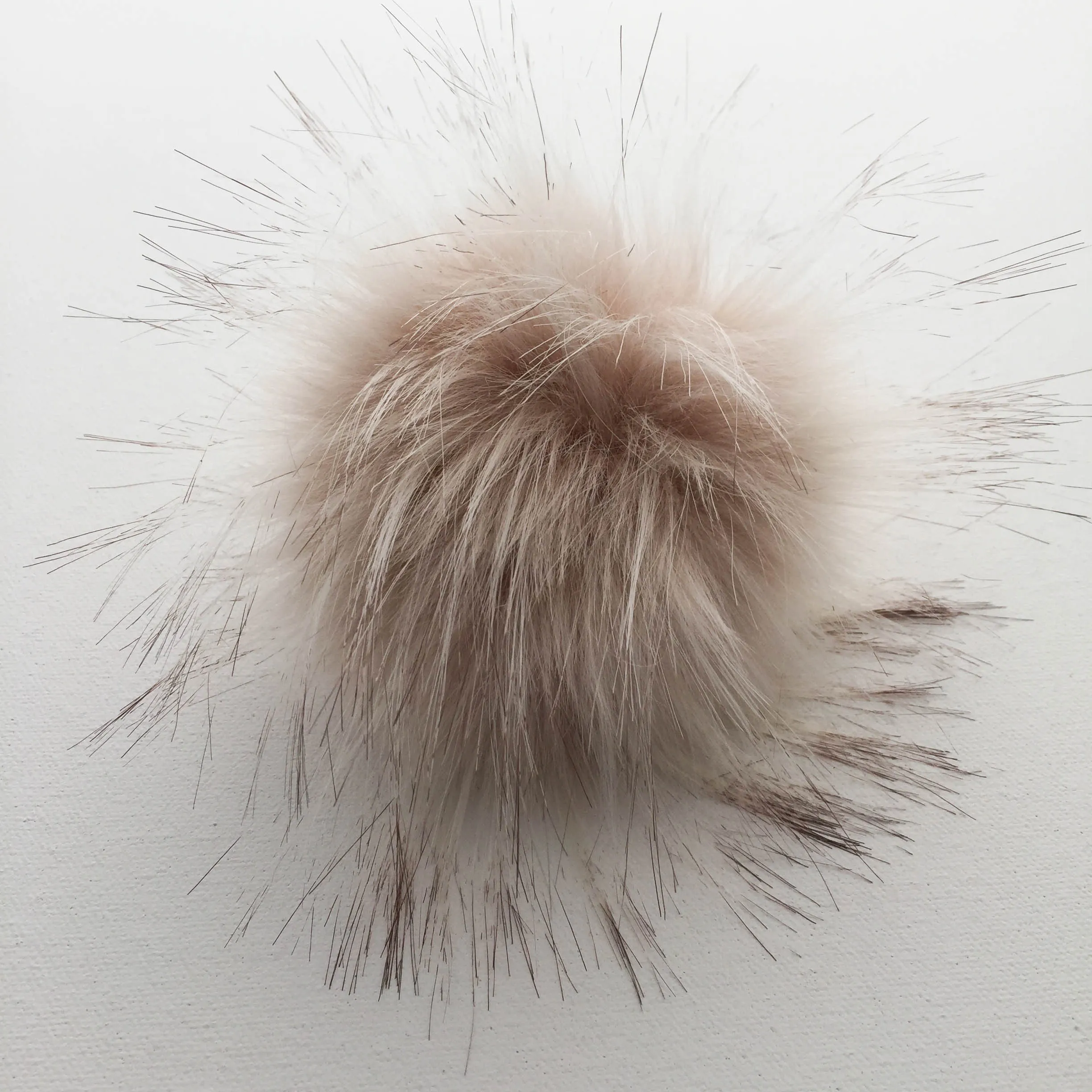 Snap-On Faux-Fur Pompom