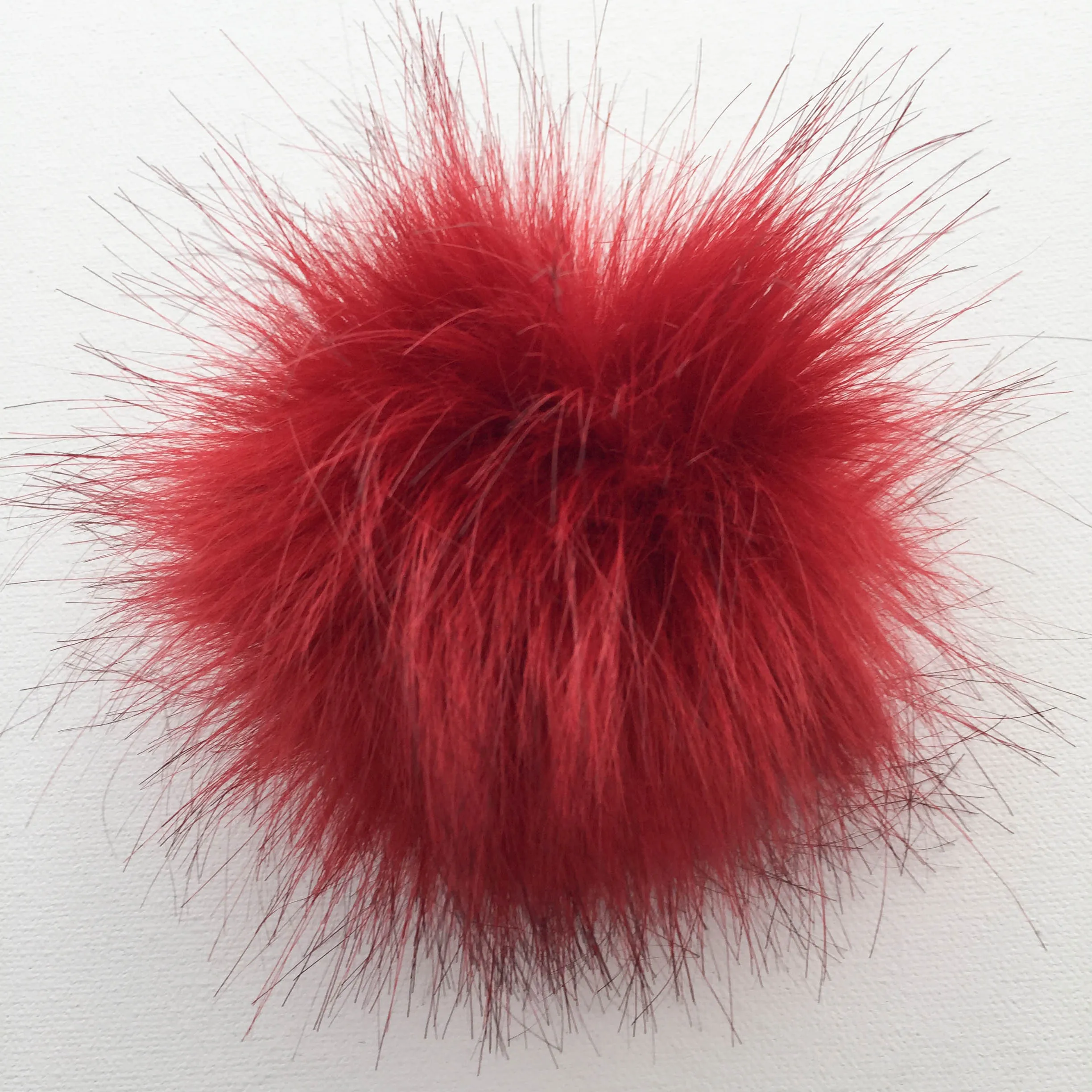 Snap-On Faux-Fur Pompom