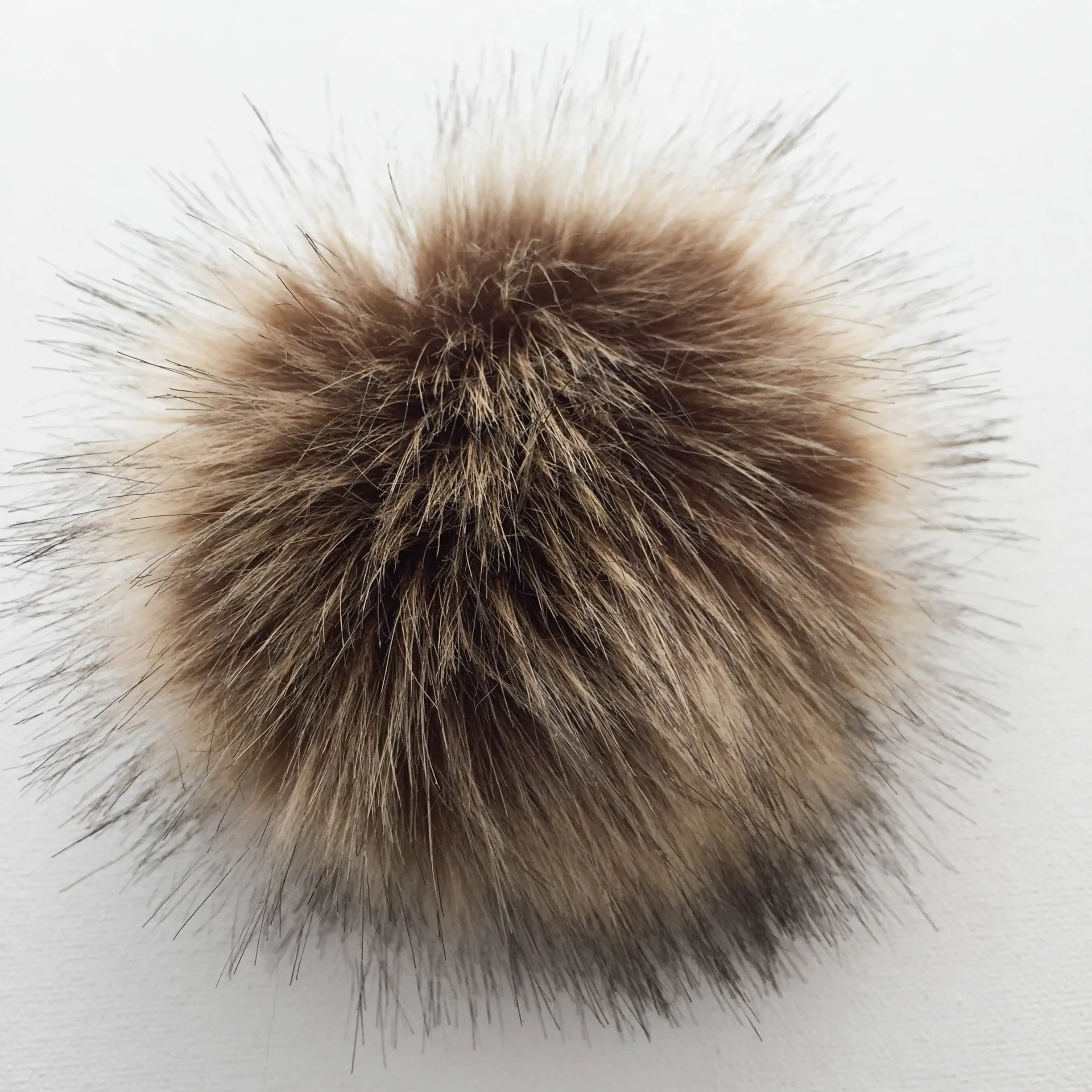 Snap-On Faux-Fur Pompom