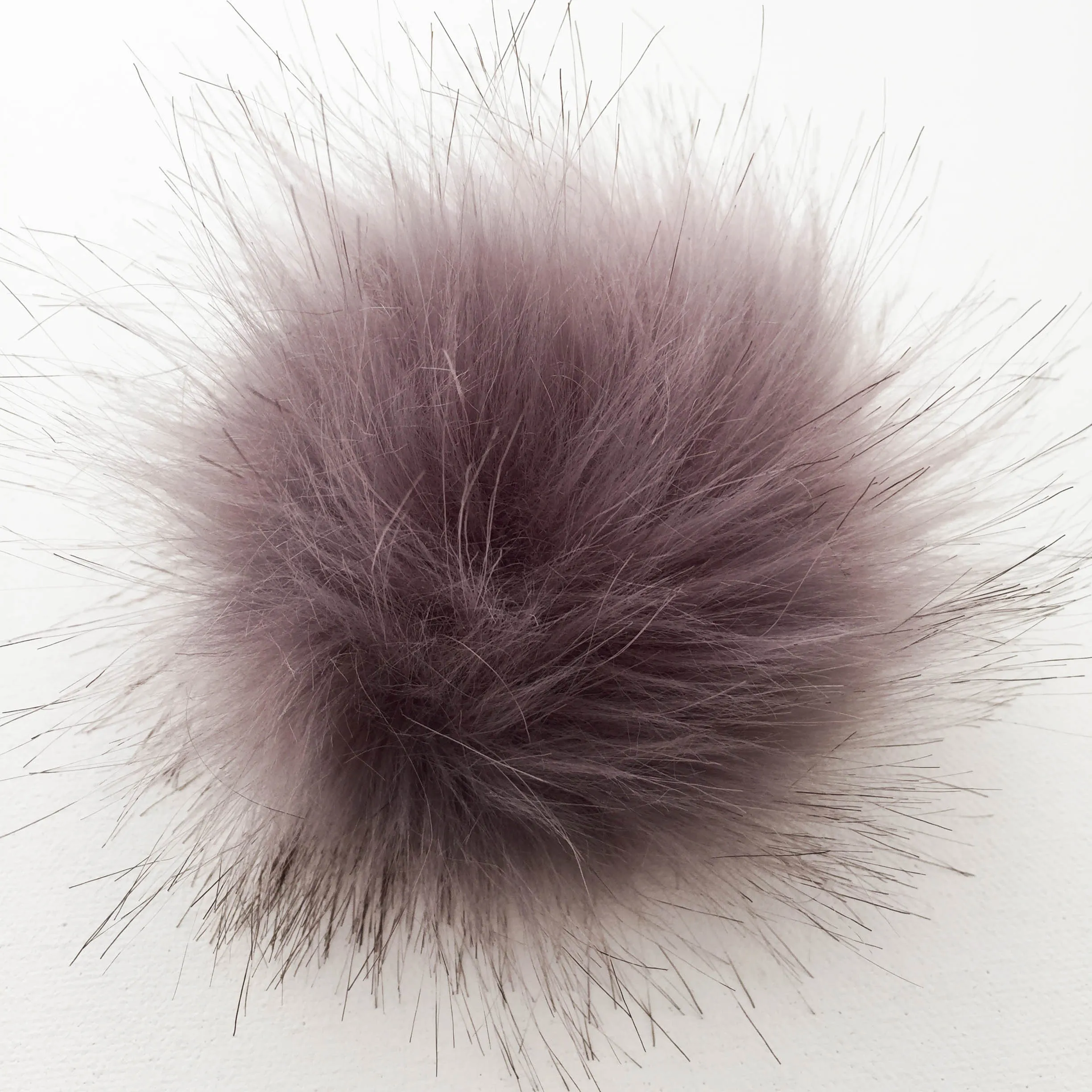 Snap-On Faux-Fur Pompom