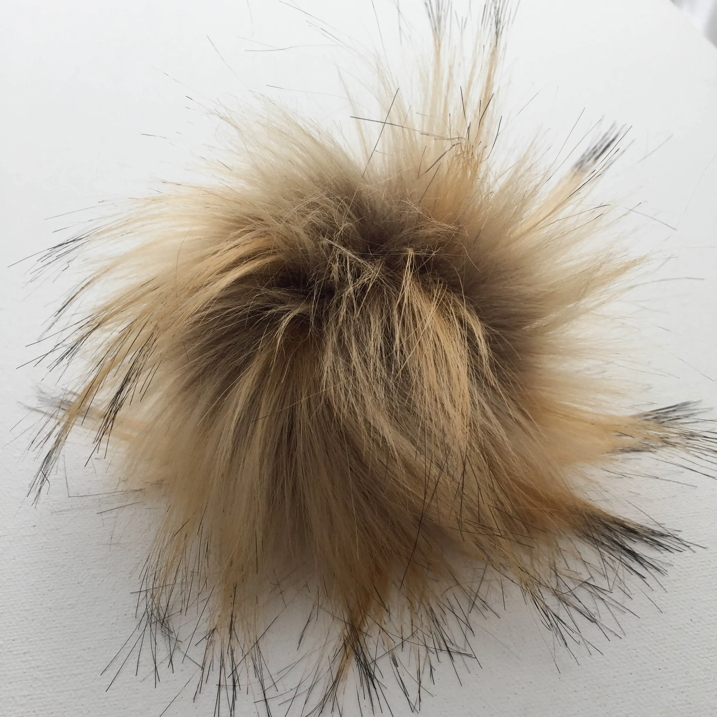 Snap-On Faux-Fur Pompom