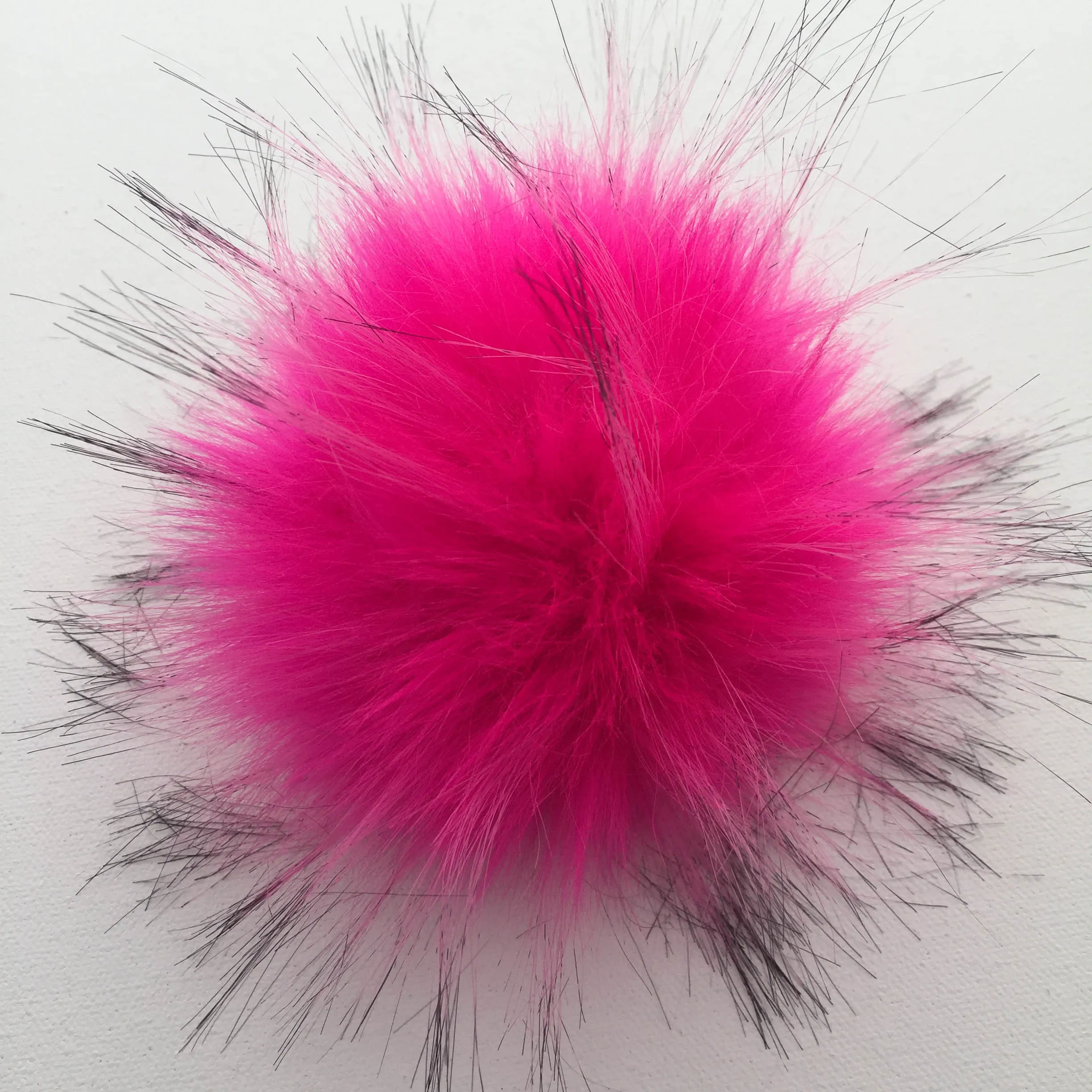 Snap-On Faux-Fur Pompom