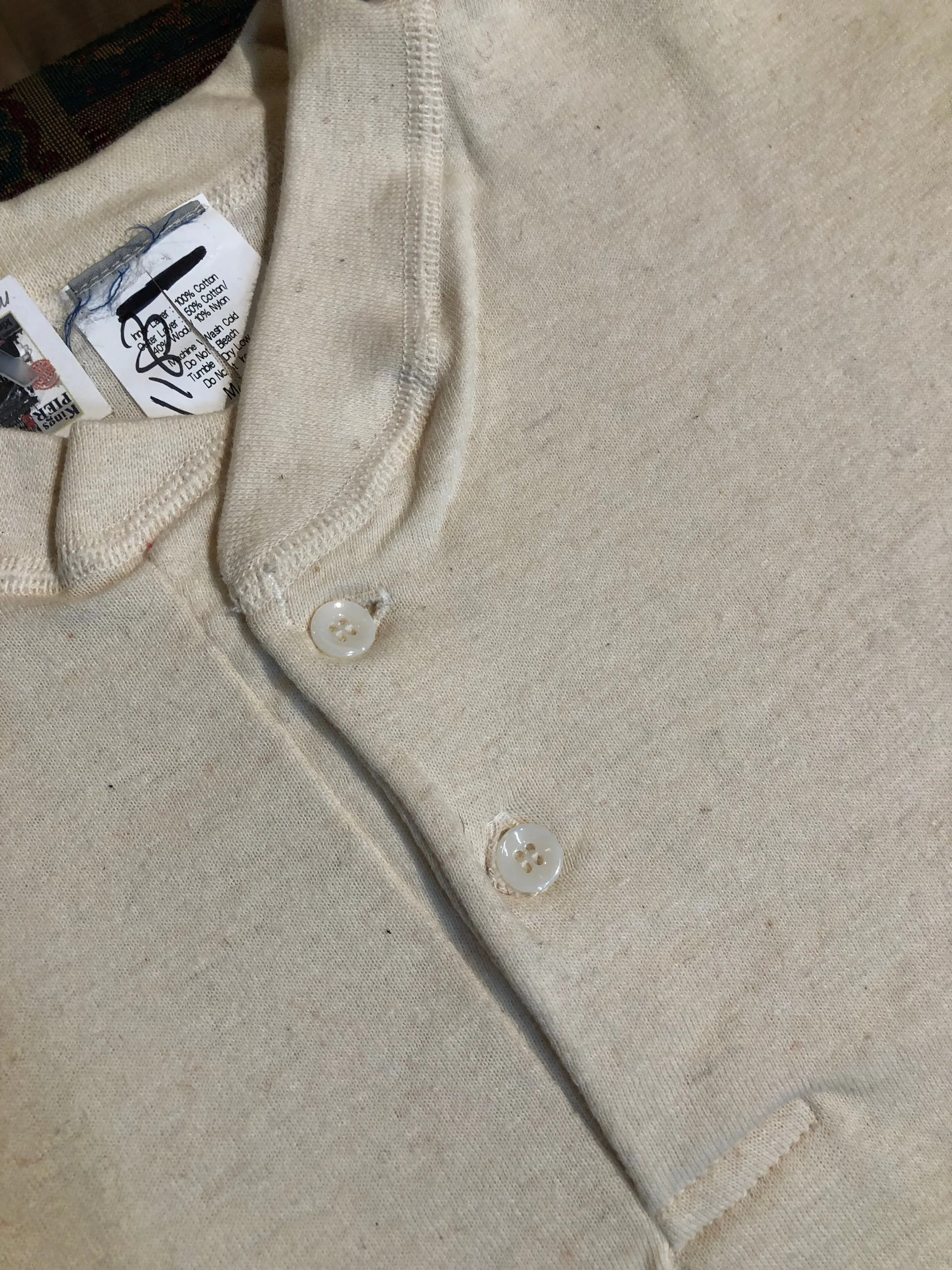 Stanfield’s Two Layer Henley, NWOT, Made in Nova Scotia, Size Medium.