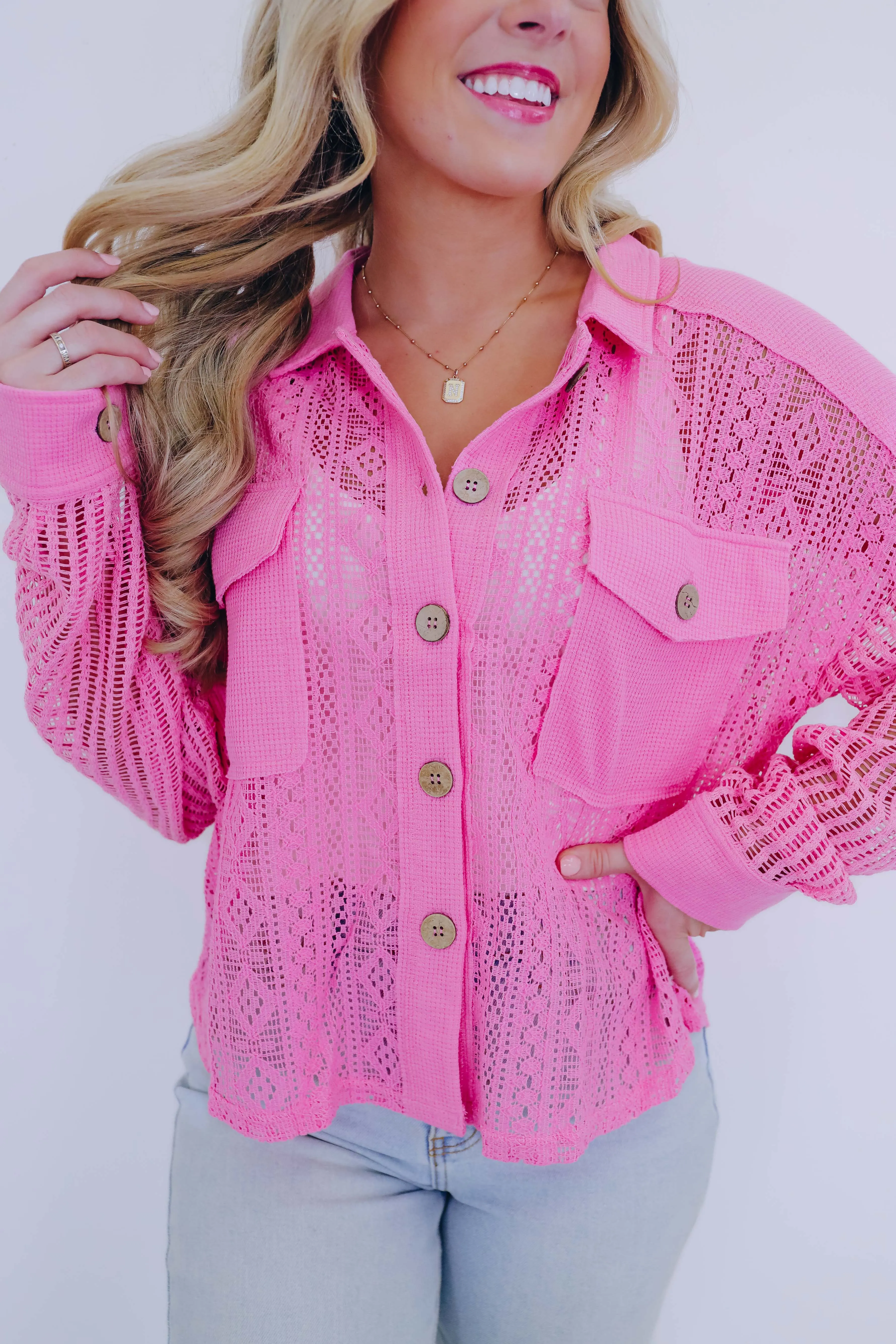 Sweeter Than Summer Lace Shacket - 3 Colors