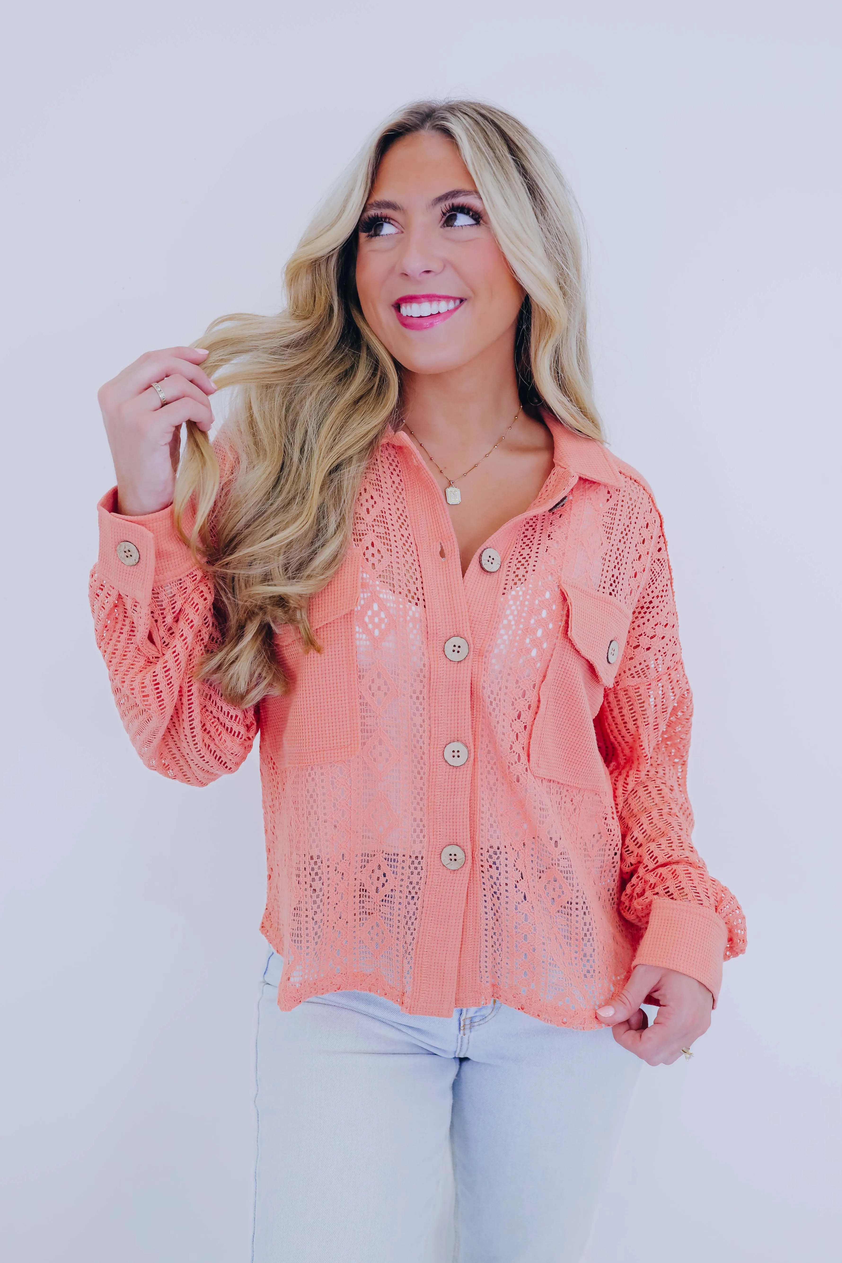 Sweeter Than Summer Lace Shacket - 3 Colors