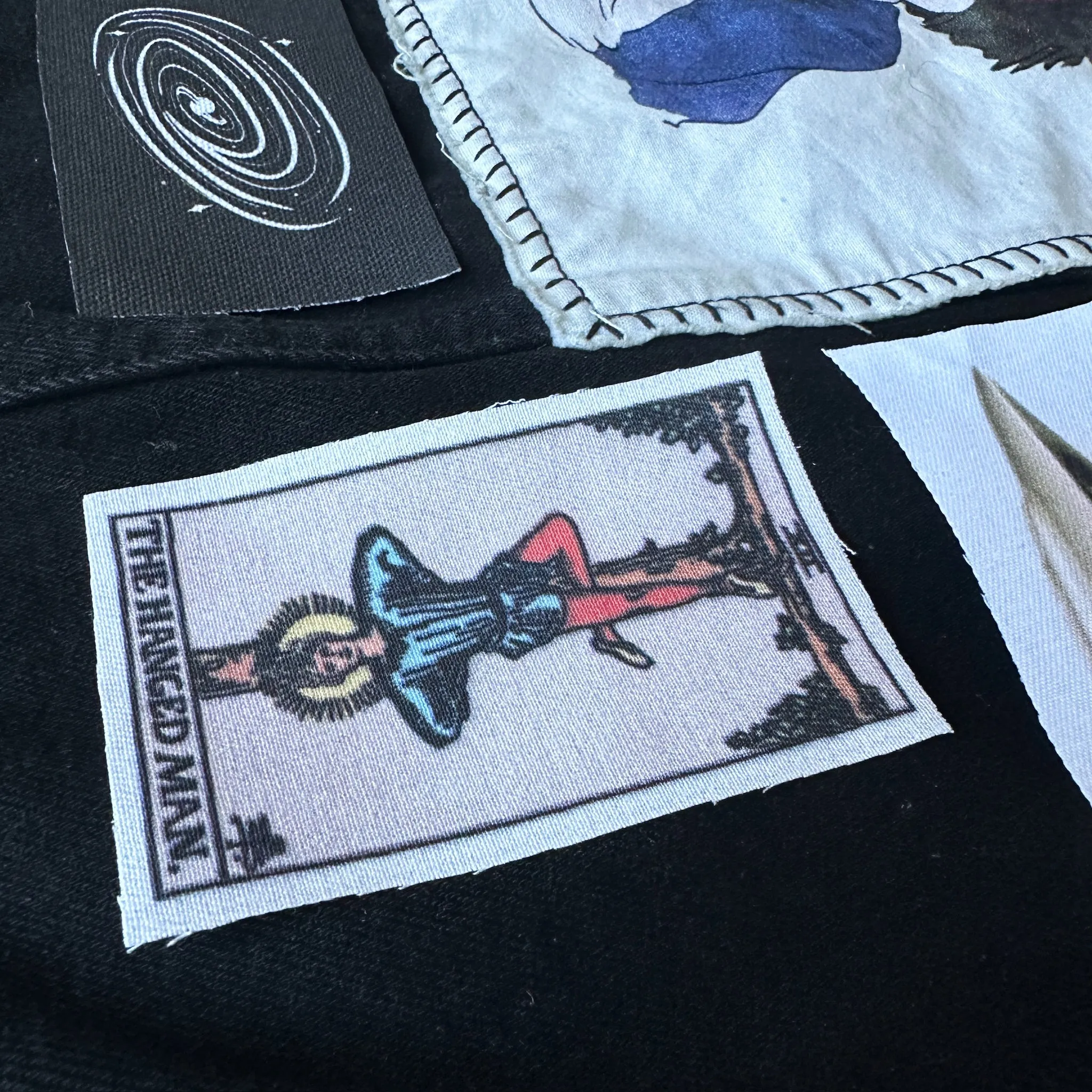 Tarot Card The Hanged Man Fabric Patch