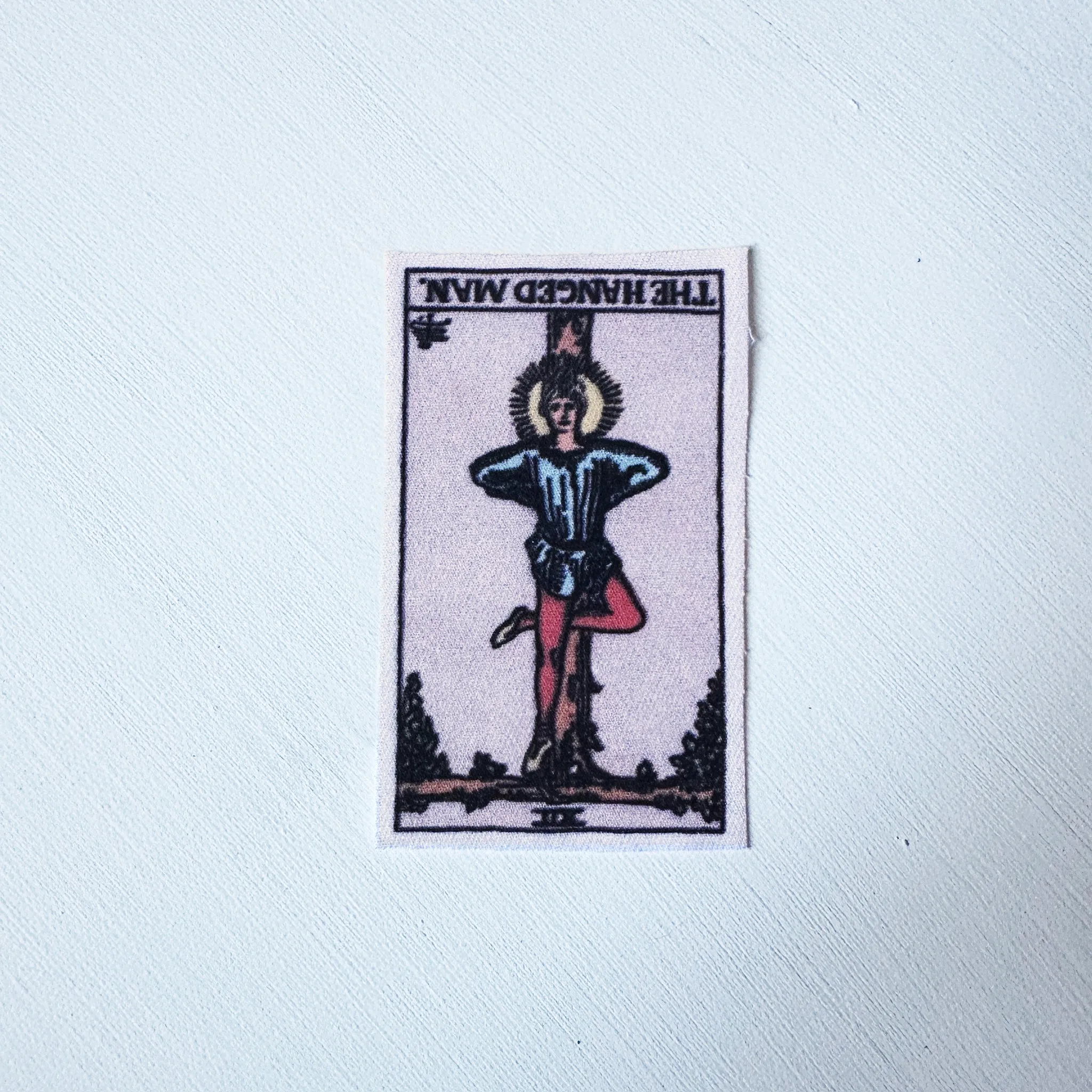 Tarot Card The Hanged Man Fabric Patch