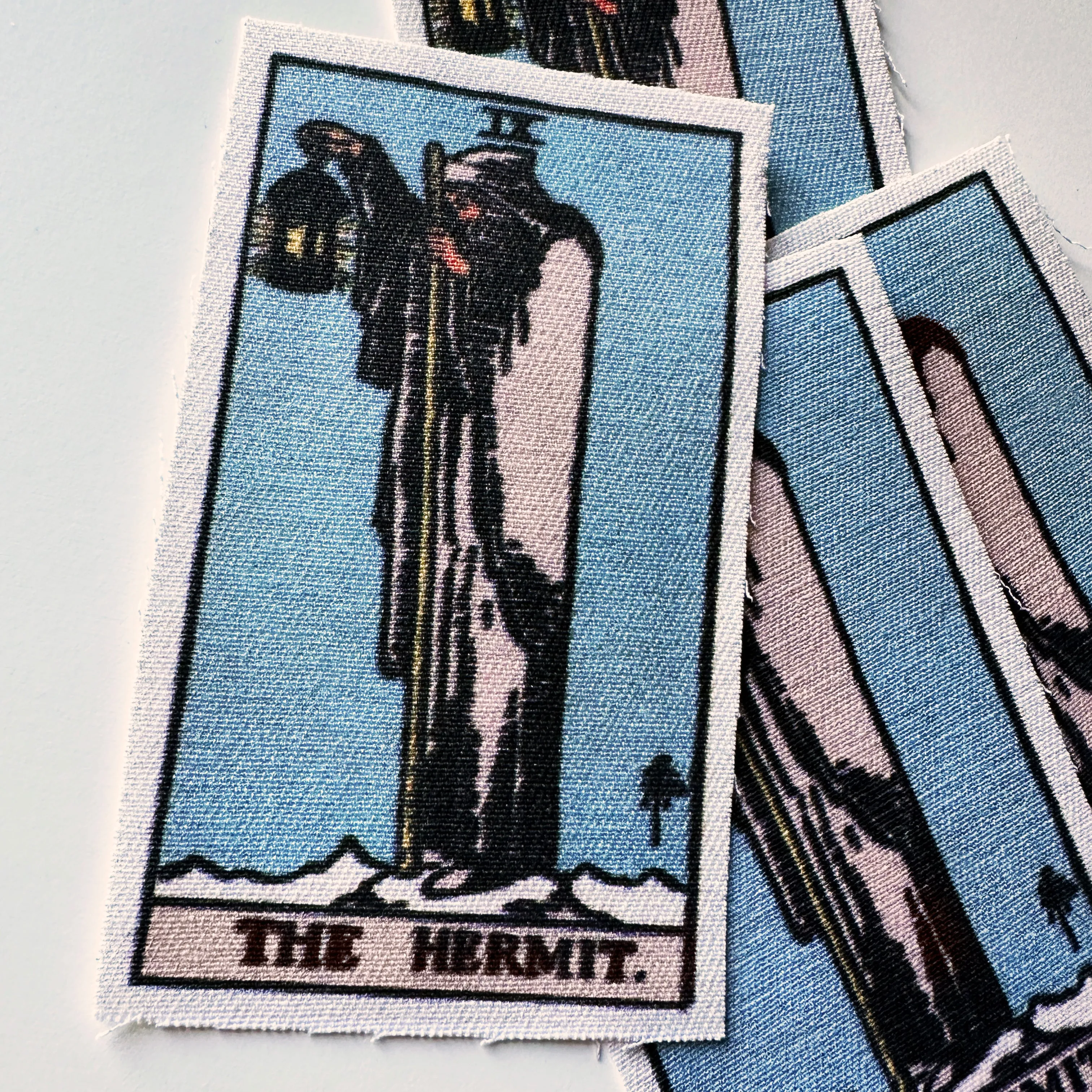 Tarot Card The Hermit Fabric Patch