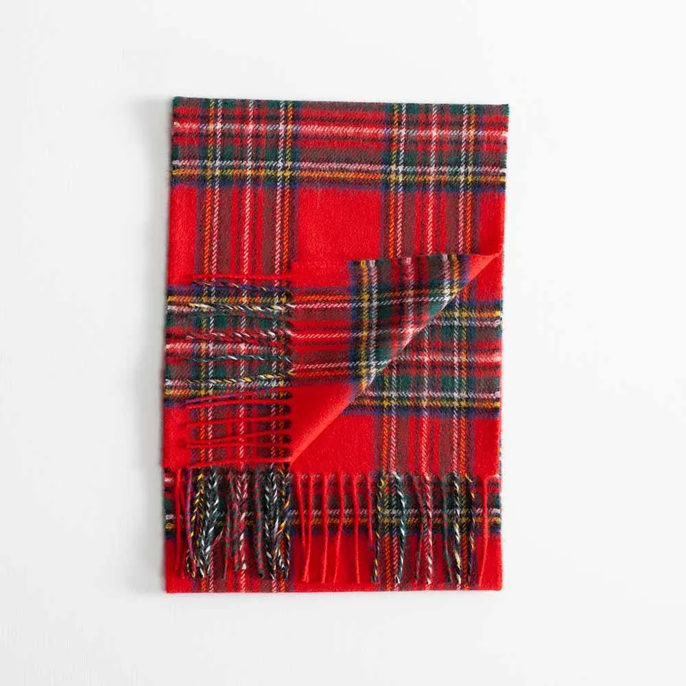 Tartan Lambswool Scarf Stewart Royal Modern