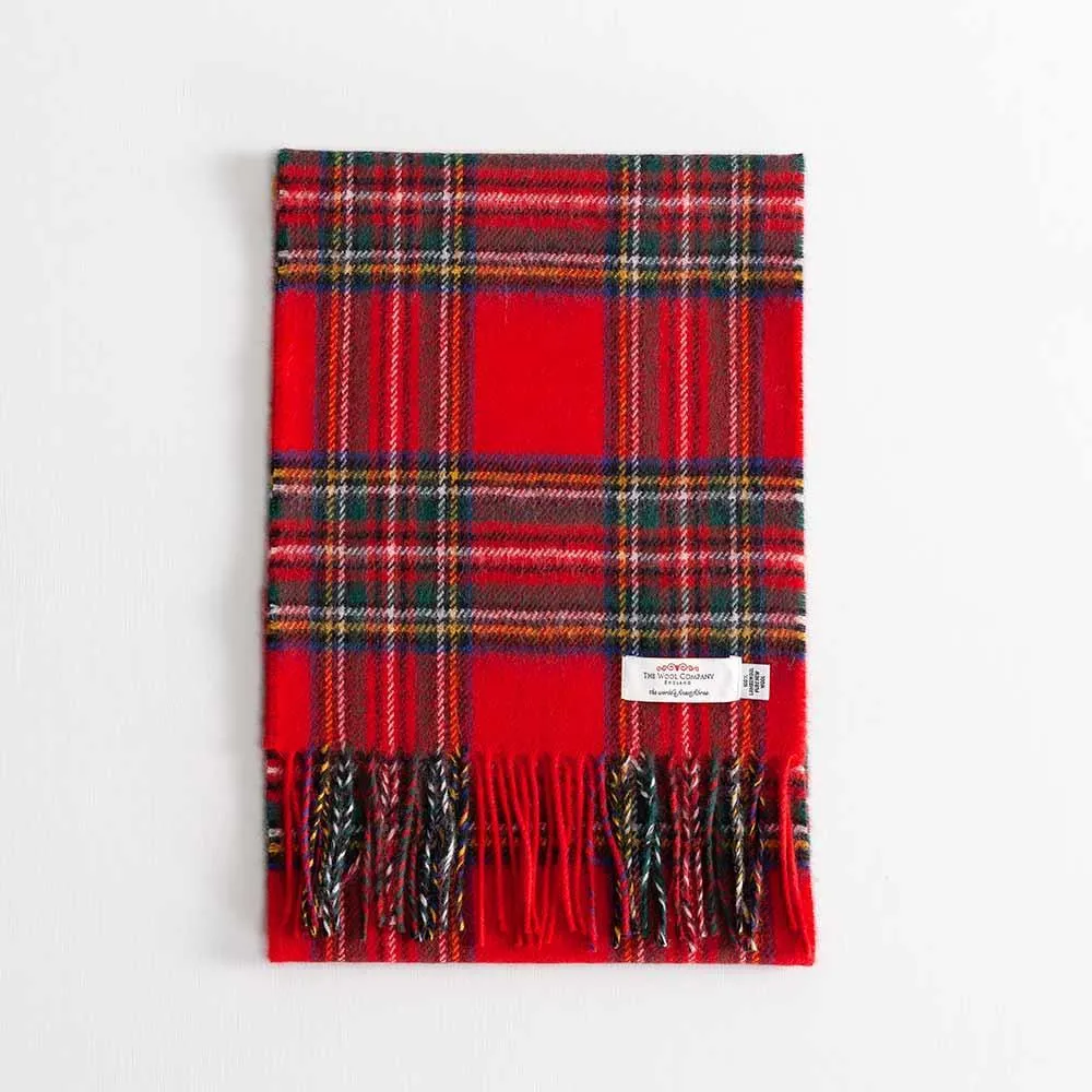 Tartan Lambswool Scarf Stewart Royal Modern