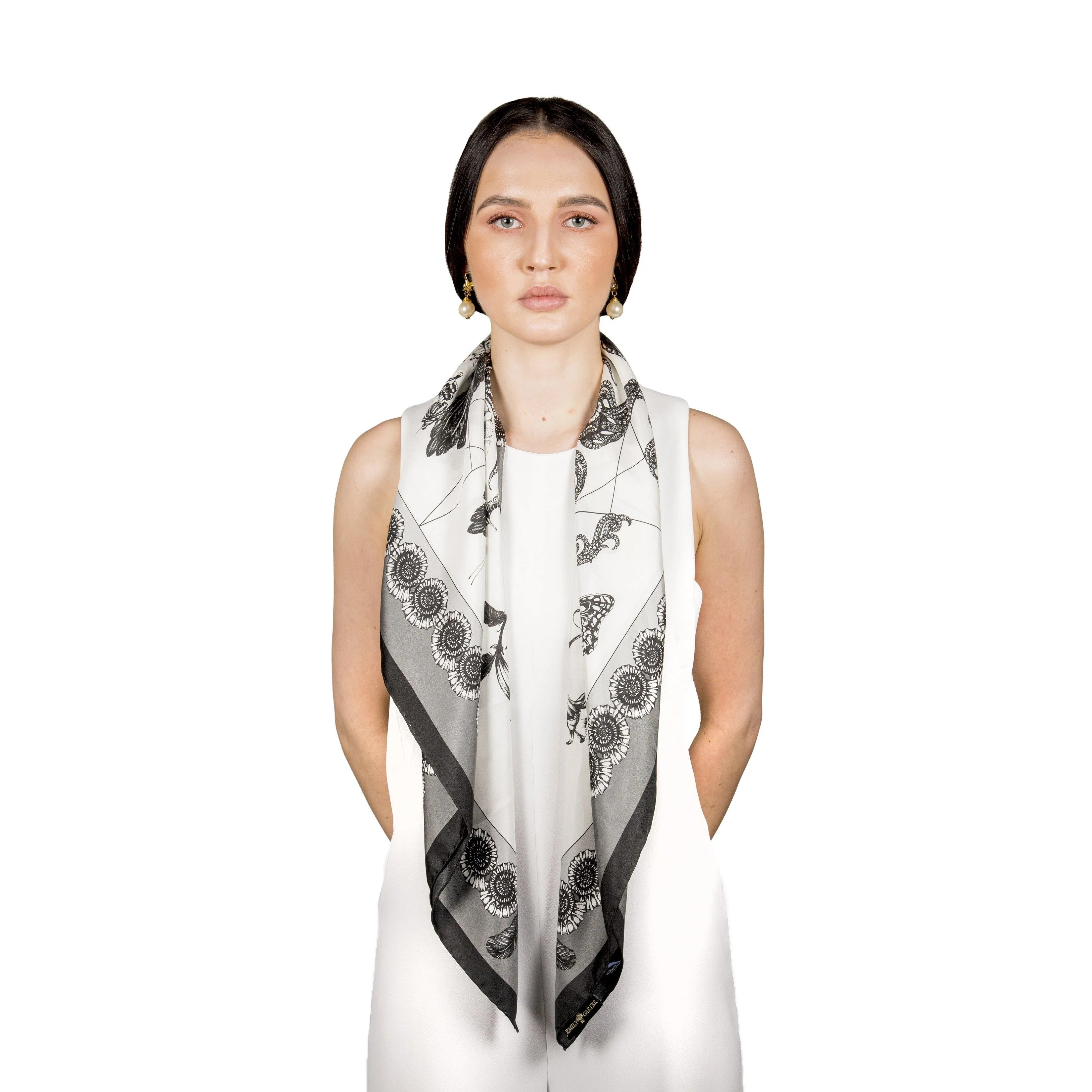 The Ammonautilae Silk Scarf | 90x90cm