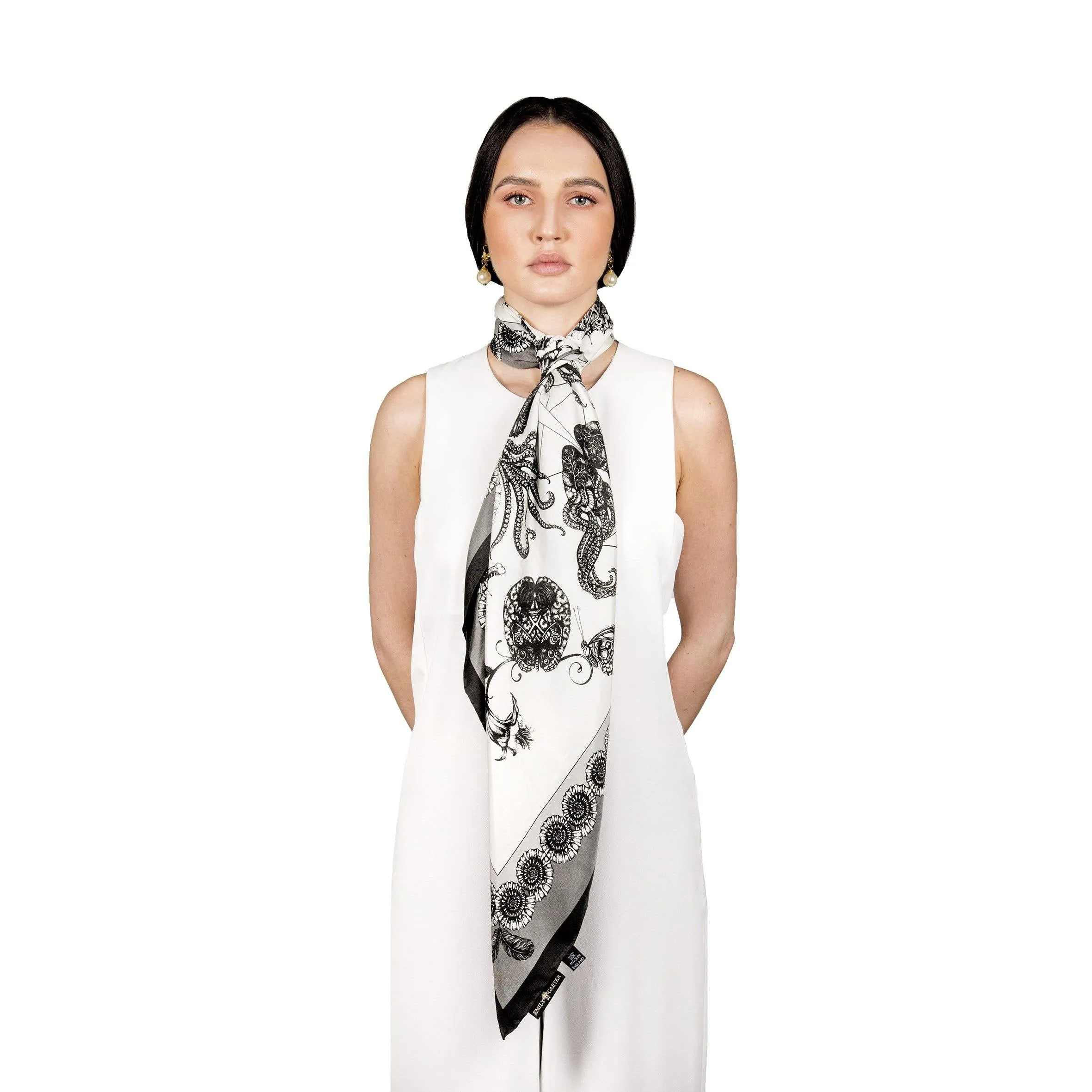 The Ammonautilae Silk Scarf | 90x90cm