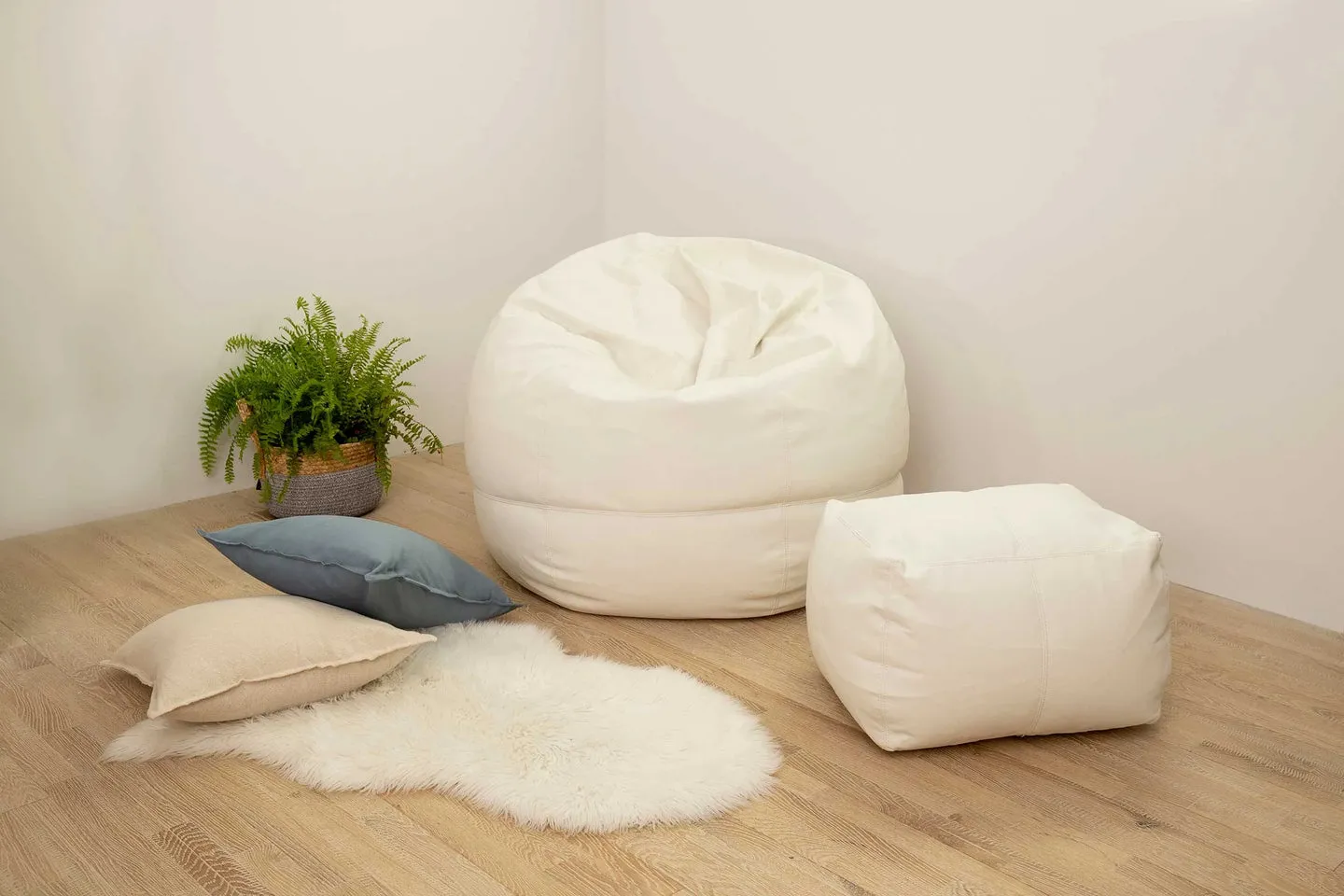 The Big Pear Leather Bean Bag Chair - Available in 5 Colours