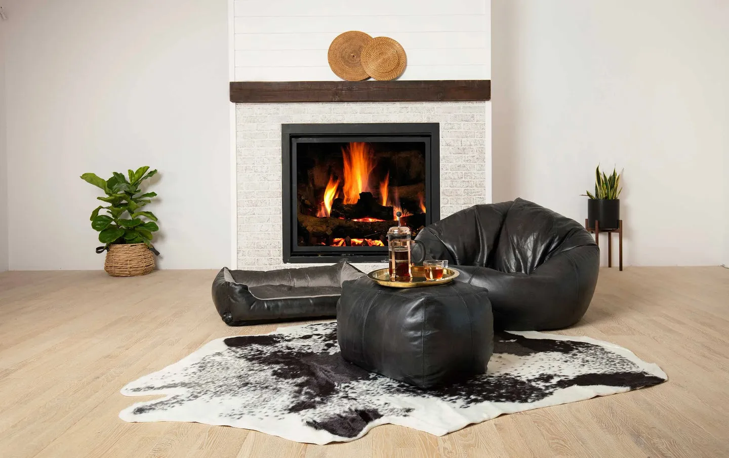 The Big Pear Leather Bean Bag Chair - Available in 5 Colours