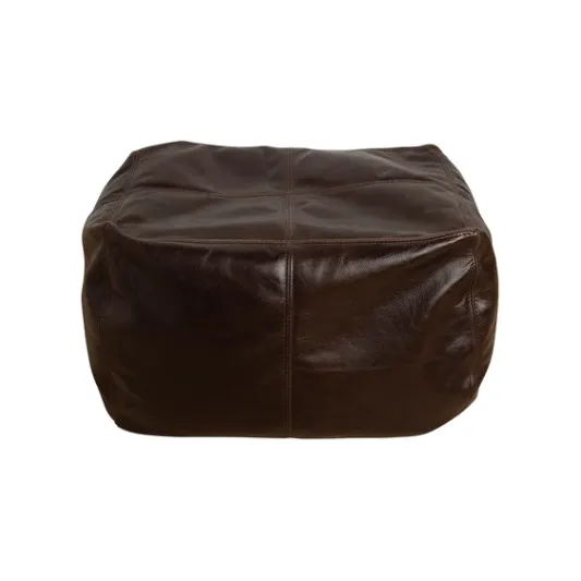 The Footsie Leather Bean Bag Ottoman - Available in 5 Colours