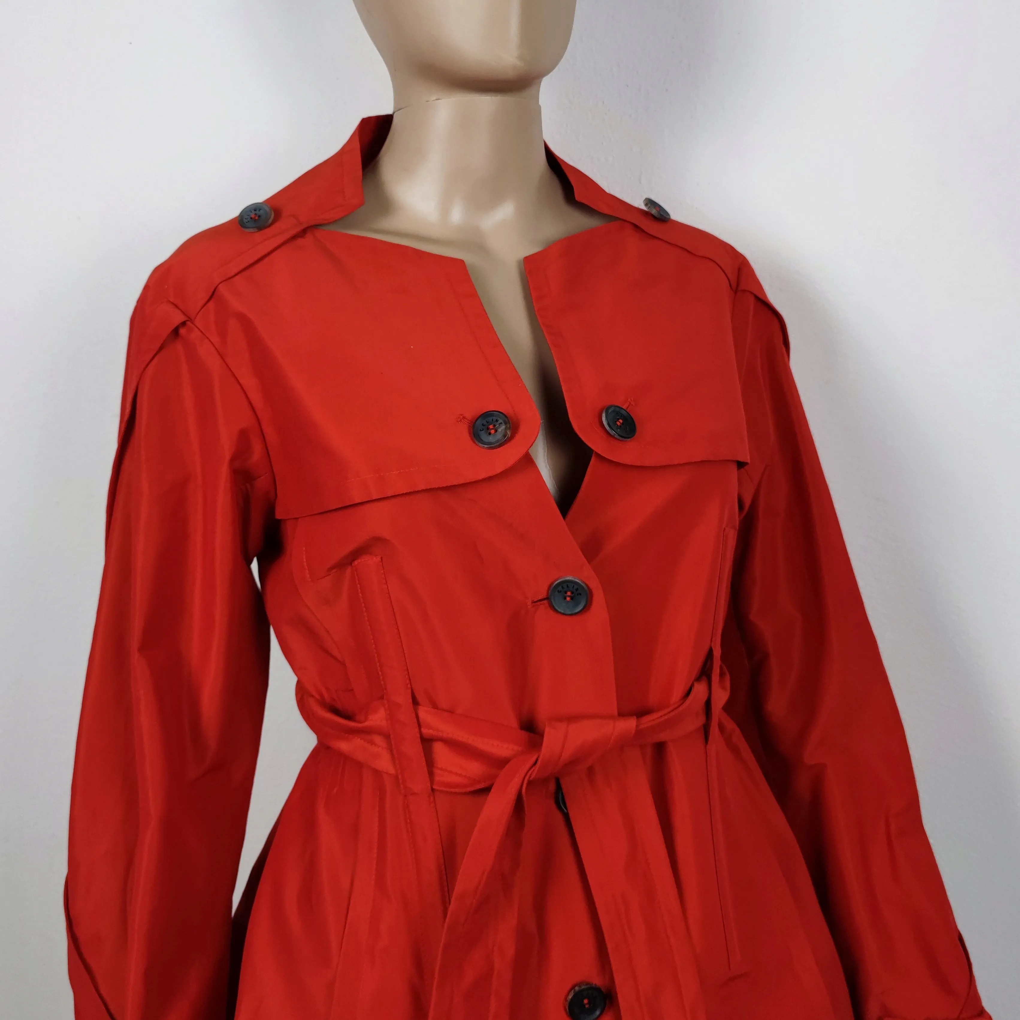 trench Celine rosso