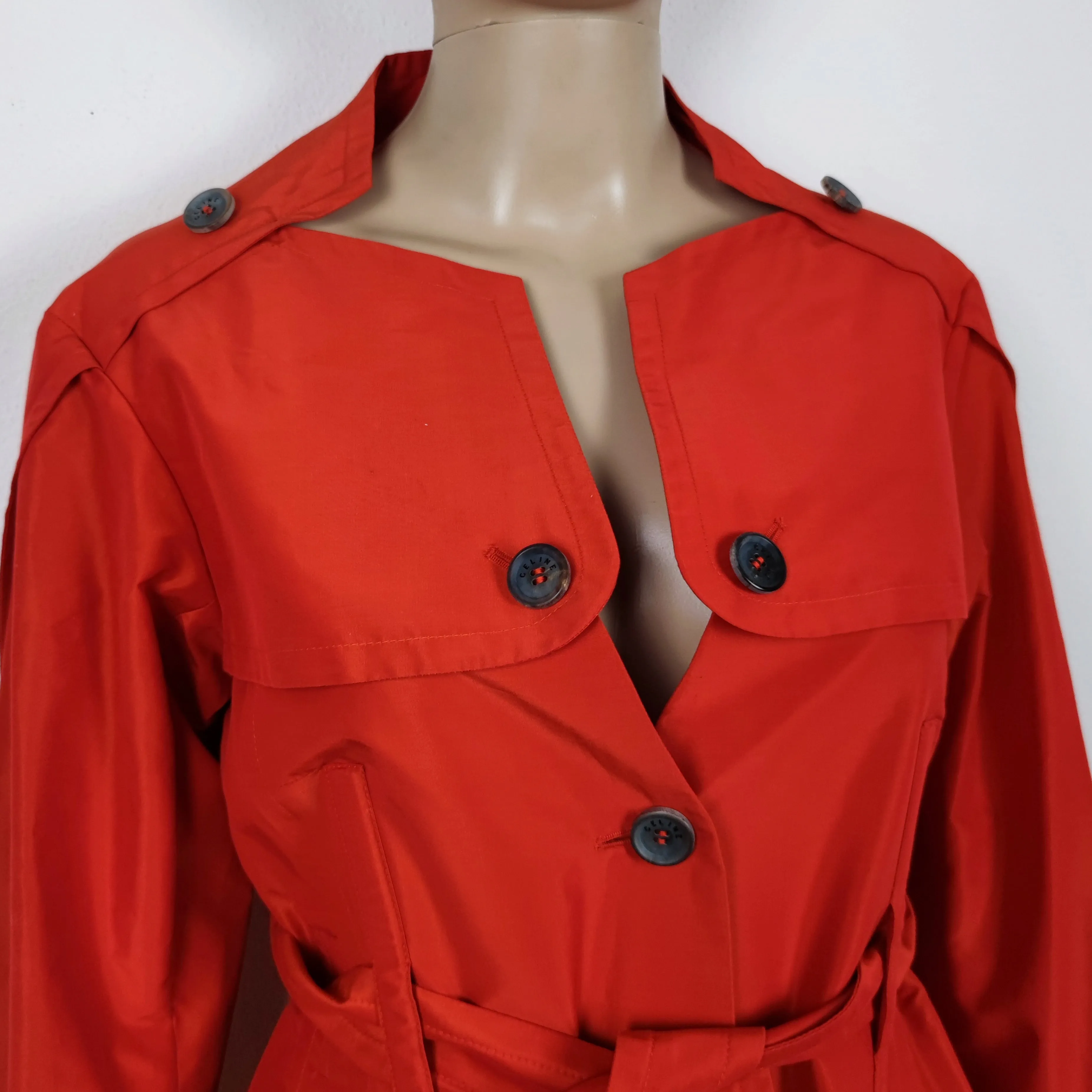 trench Celine rosso