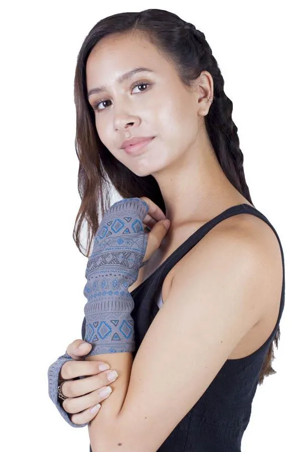 Tribal Vibes Organic Cotton Fingerless Gloves