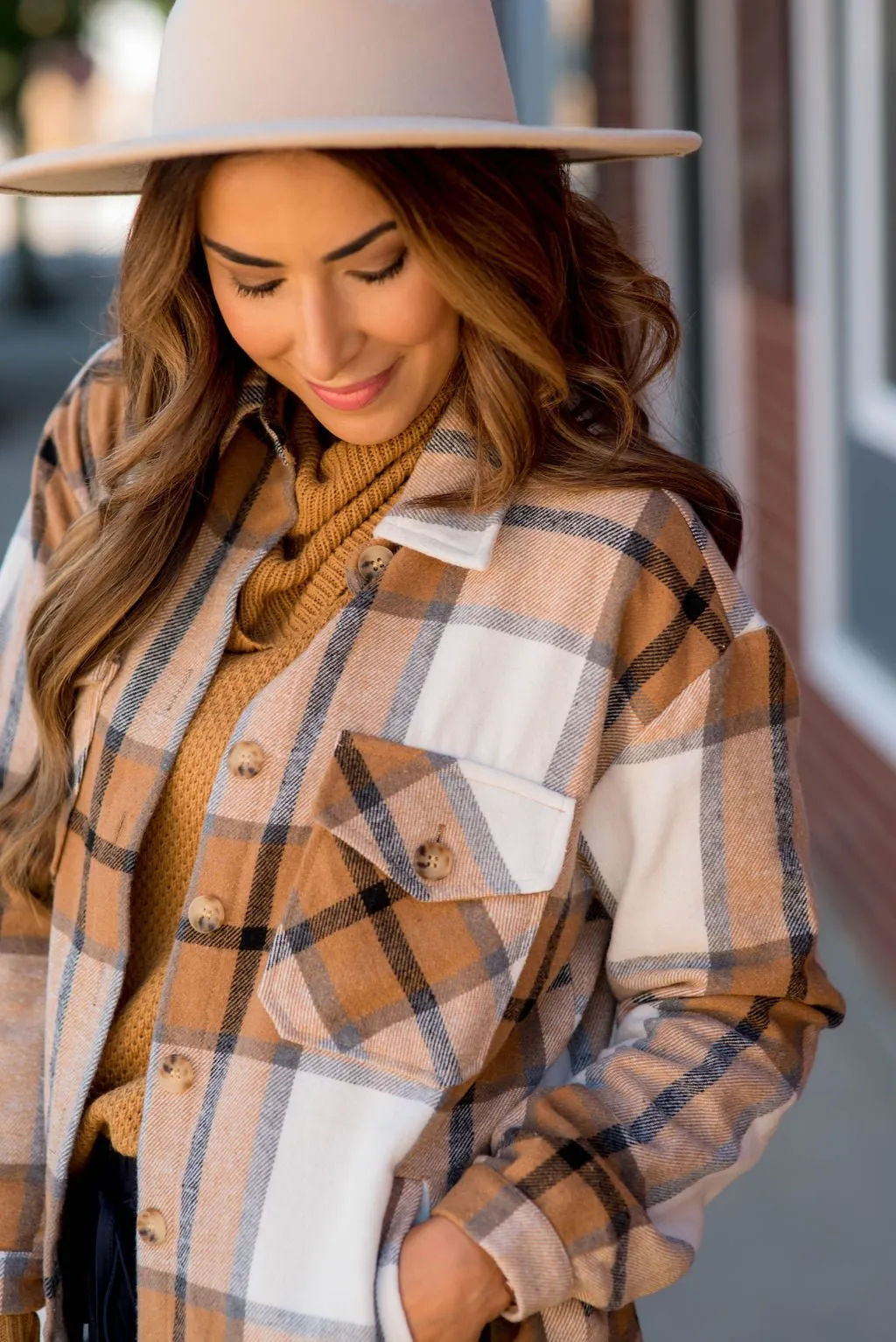 Two Pocket Large Plaid Shacket