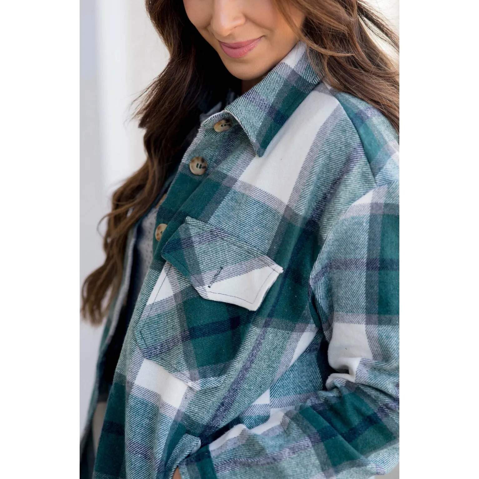 Two Pocket Large Plaid Shacket