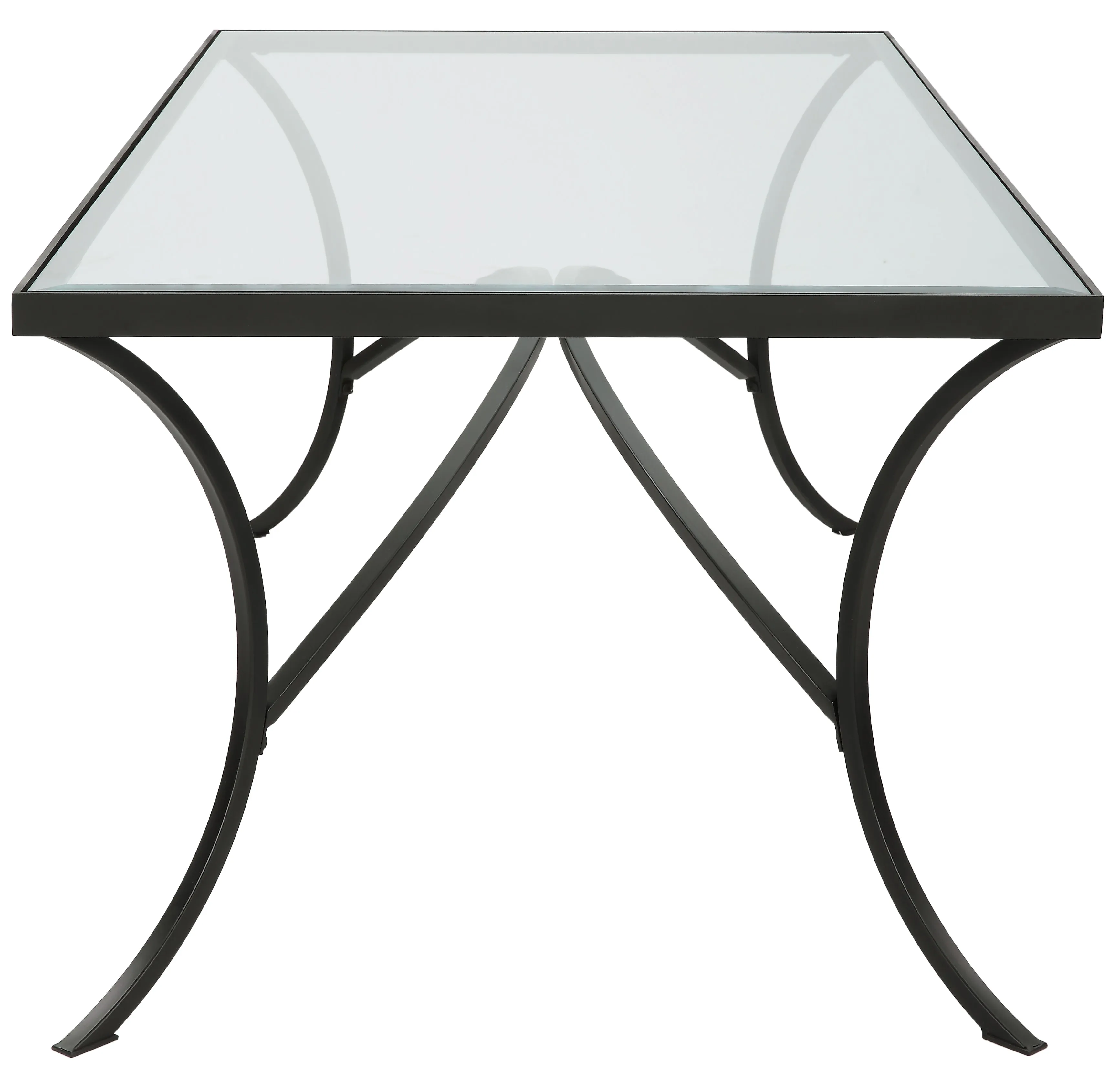 Uttermost Alayna Black Metal & Glass Coffee Table