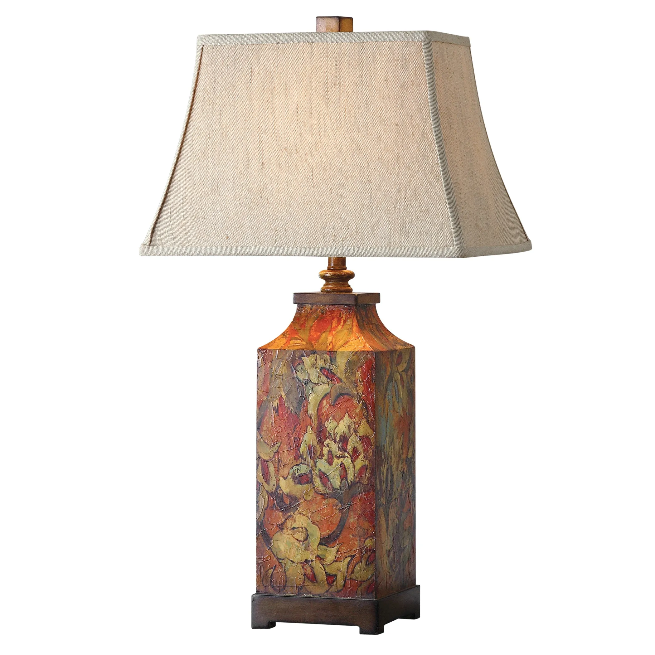 Uttermost Colorful Flowers Table Lamp